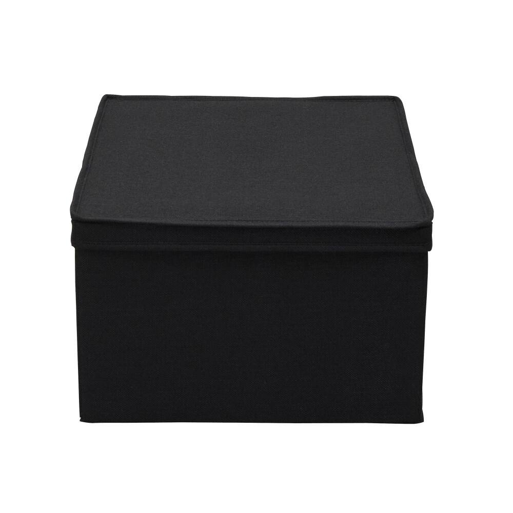 Household Essentials Fabric Storage Bin with Lid, 2ct.
