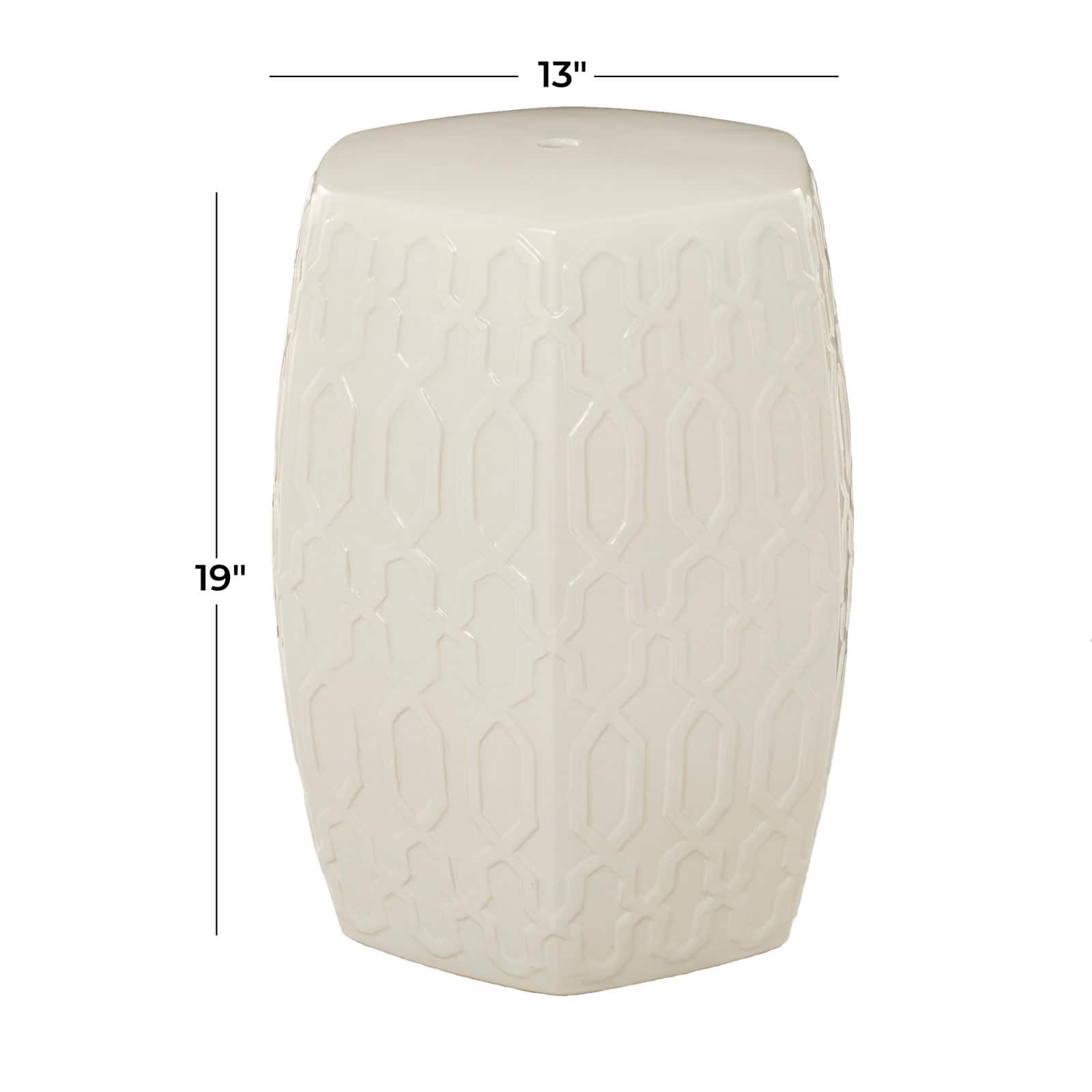 Ceramic Contemporary Accent Table