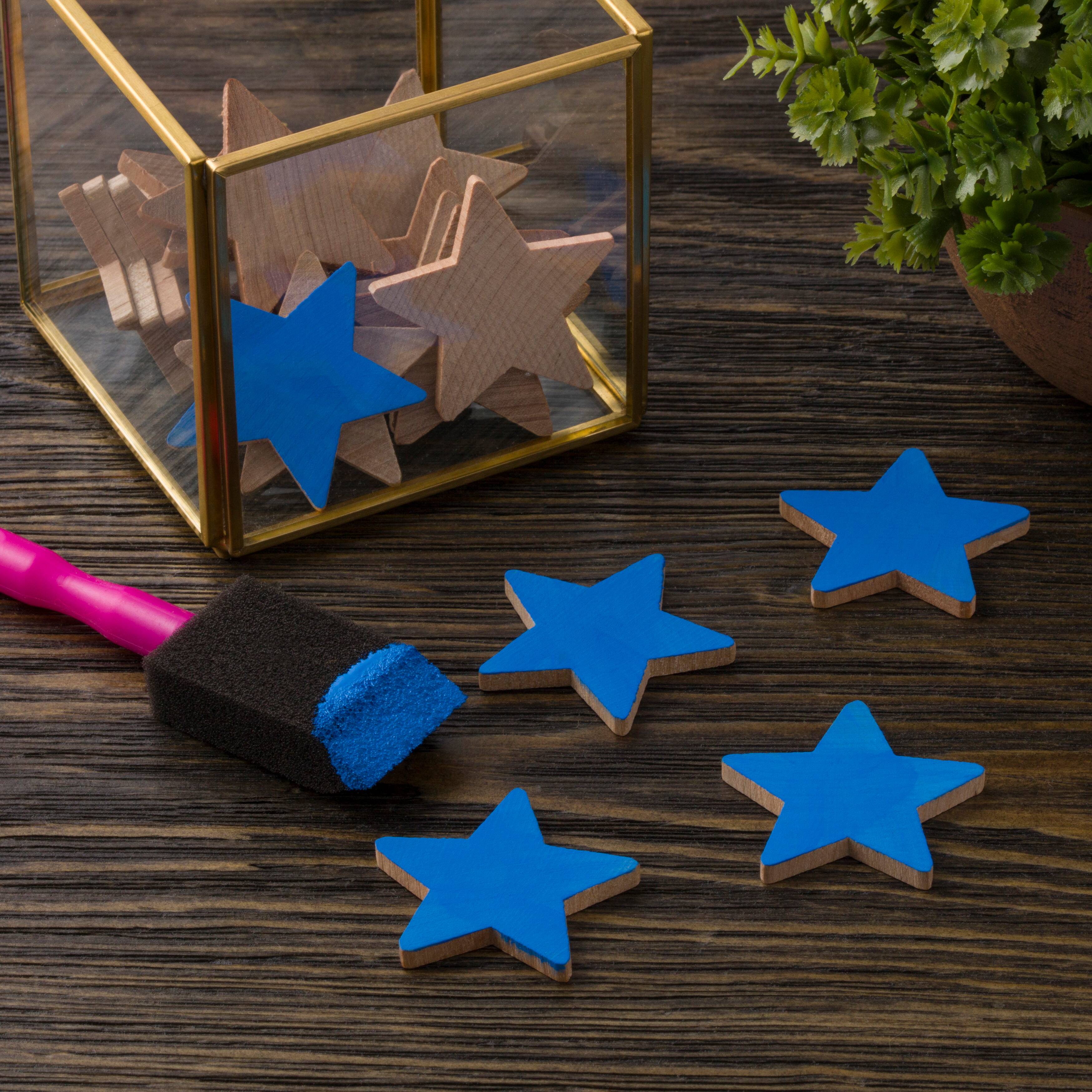 1.5" Birchwood Stars, 10ct. by Make Market®