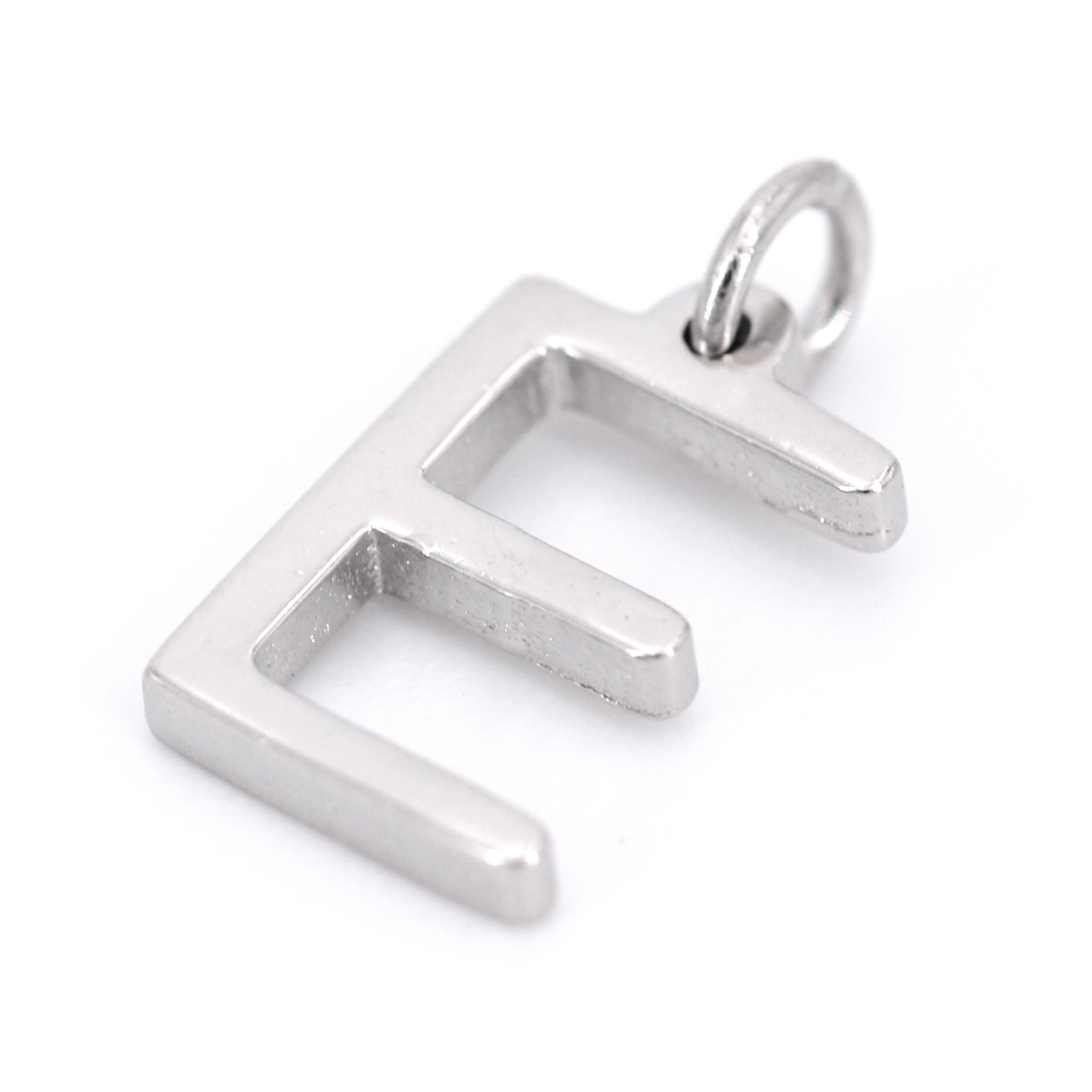 12 Pack: Sterling Silver Alphabet Charm by Bead Landing™