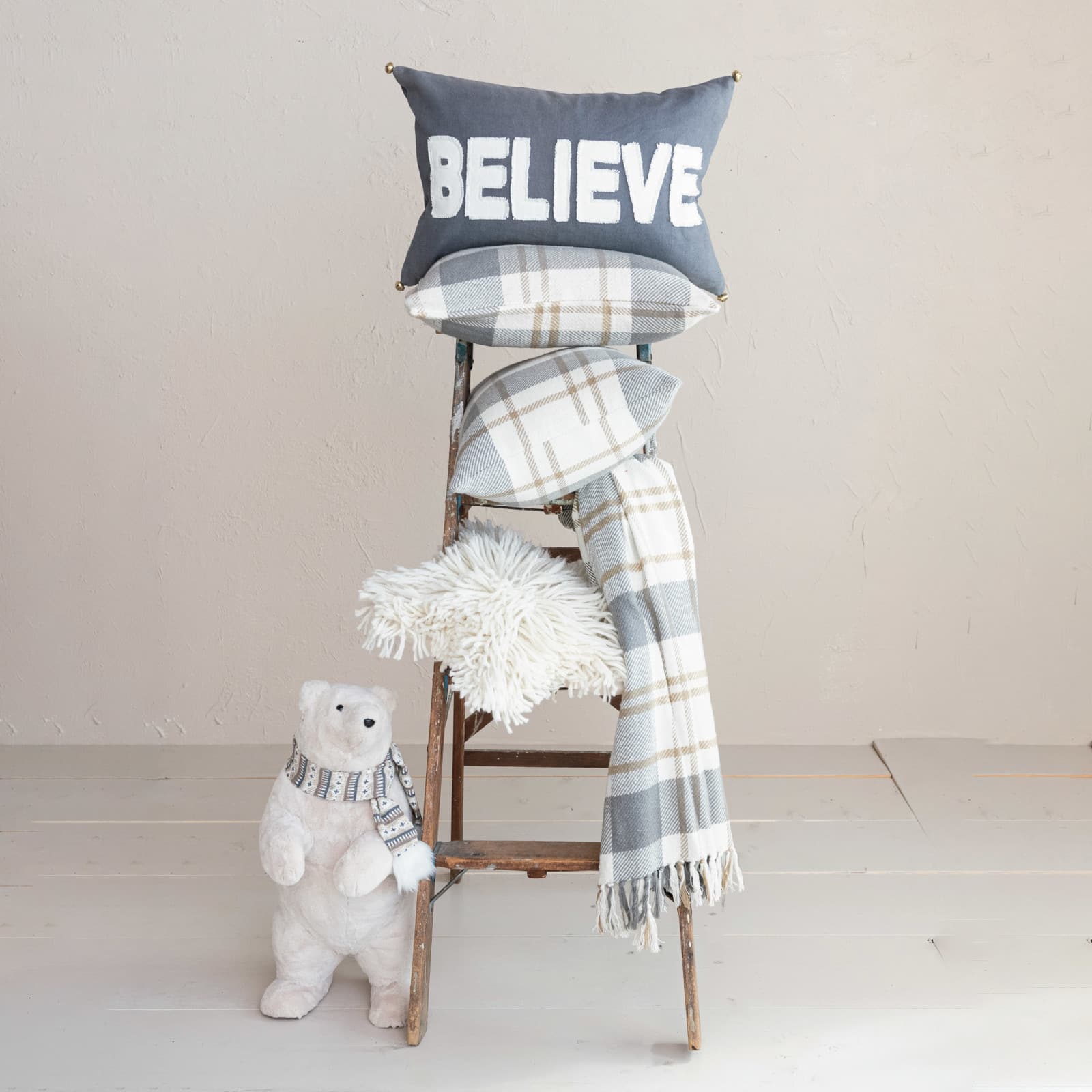 Hello Honey® 24" Believe Cotton Lumbar Pillow