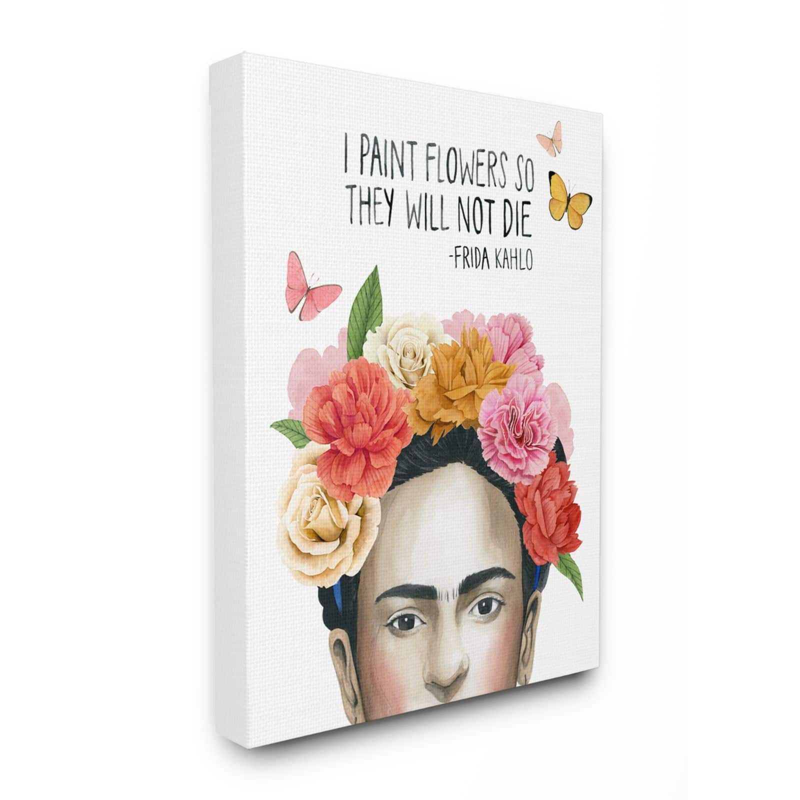 Stupell Industries Frida kahlo I Paint Flowers Wall Art