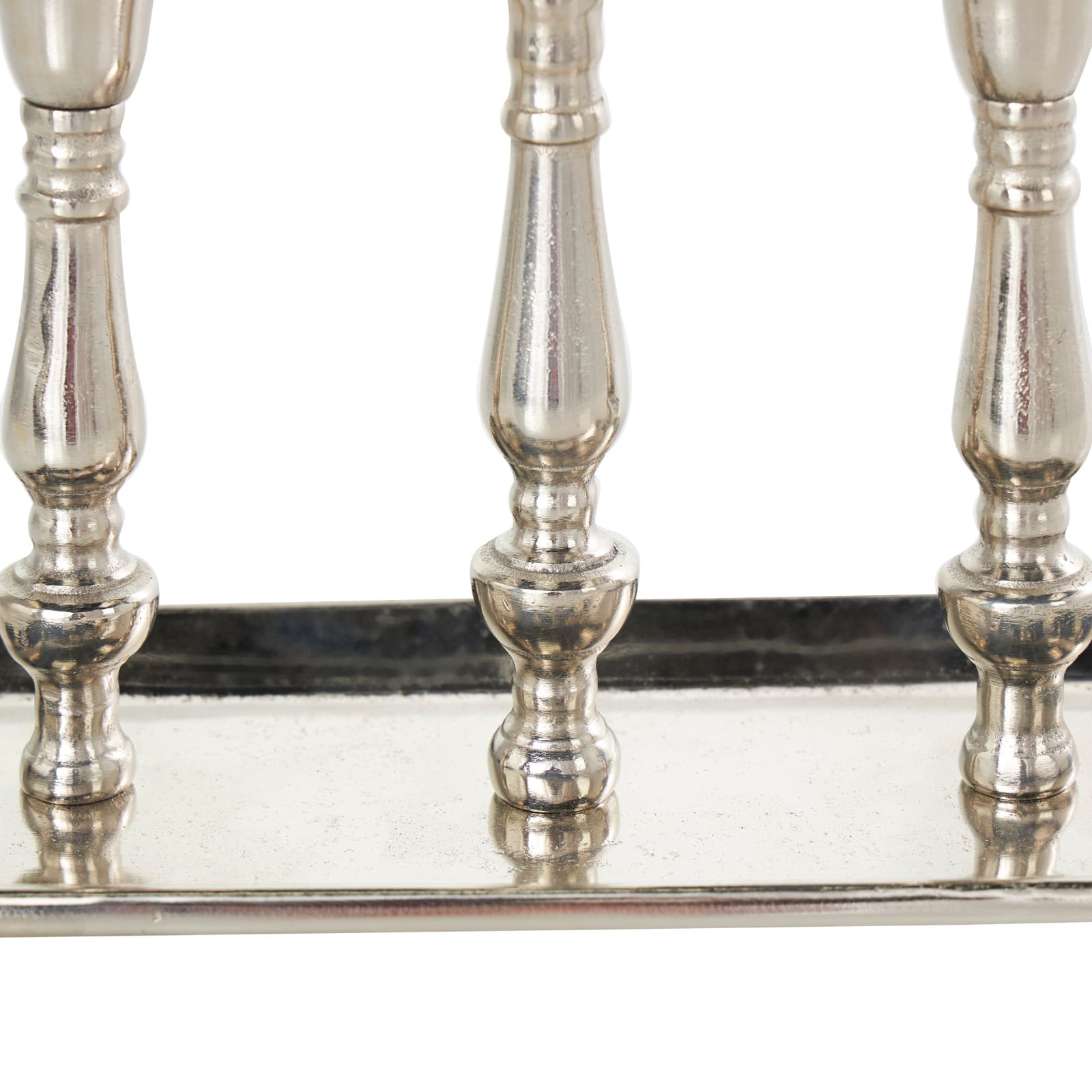 Aluminum 3 Candle Candelabra with Candle Plate