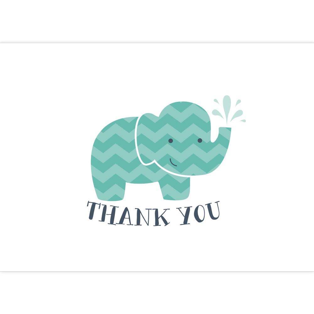 JAM Paper Cute Animal Blank Thank You Cards Set, 36ct.