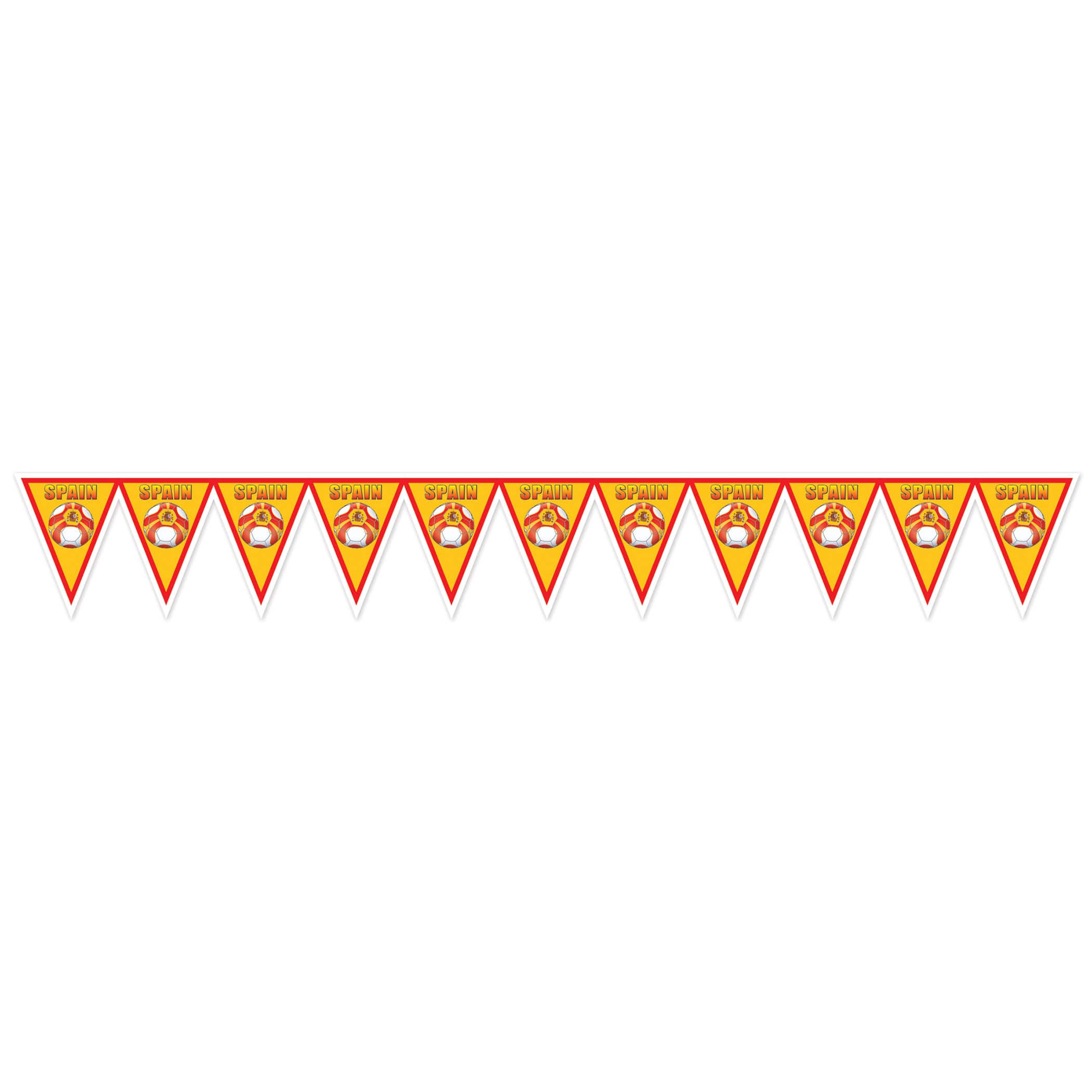 11" x 6.5ft. Spain Soccer Pennant Banner