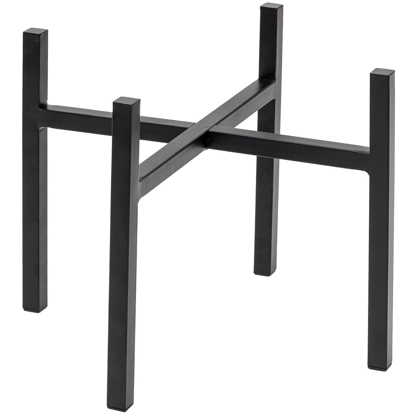 Sorbus 14" Black Mid Century Style Plant Stand