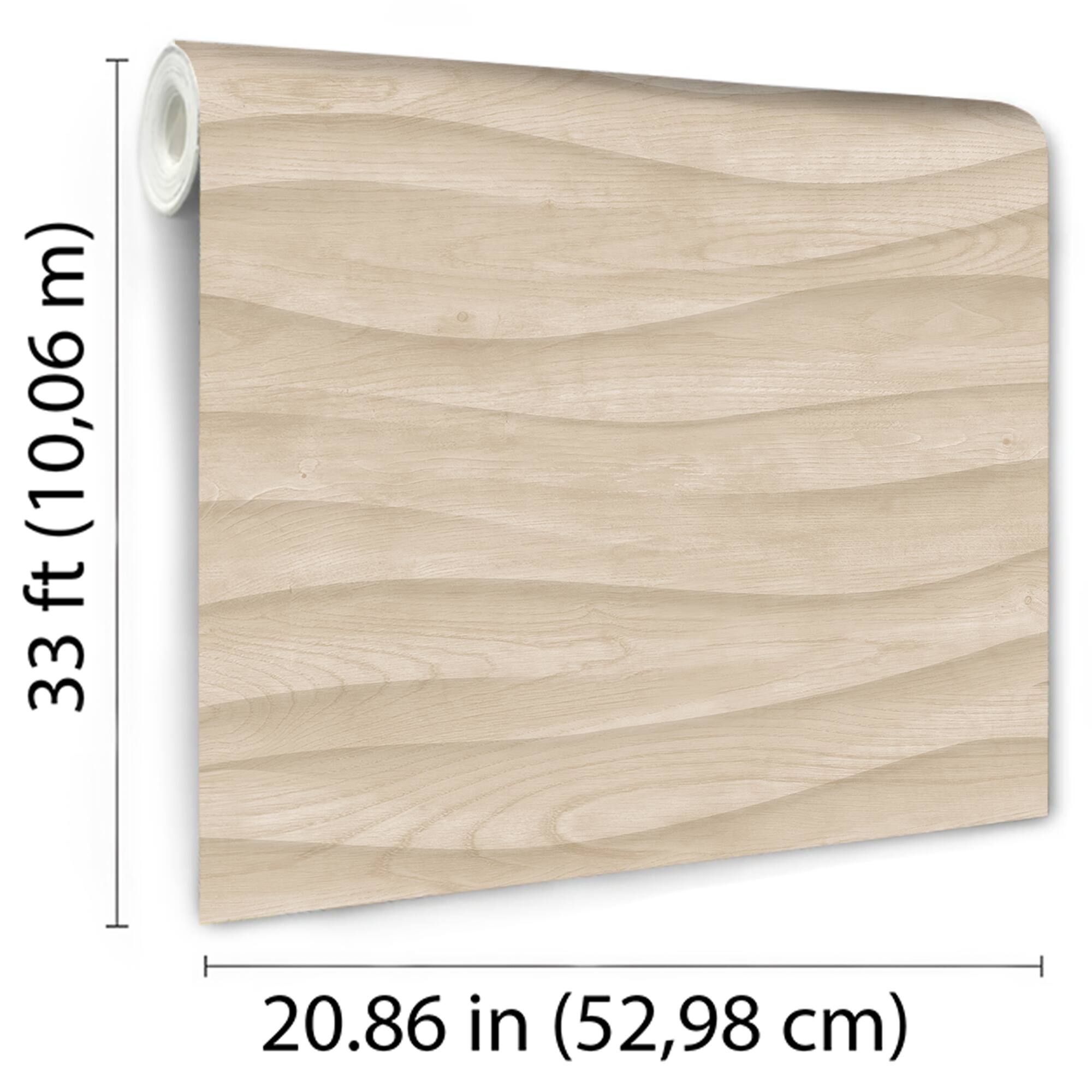 Designs Direct Natural Drift Wavy Wood Structure Wallpaper