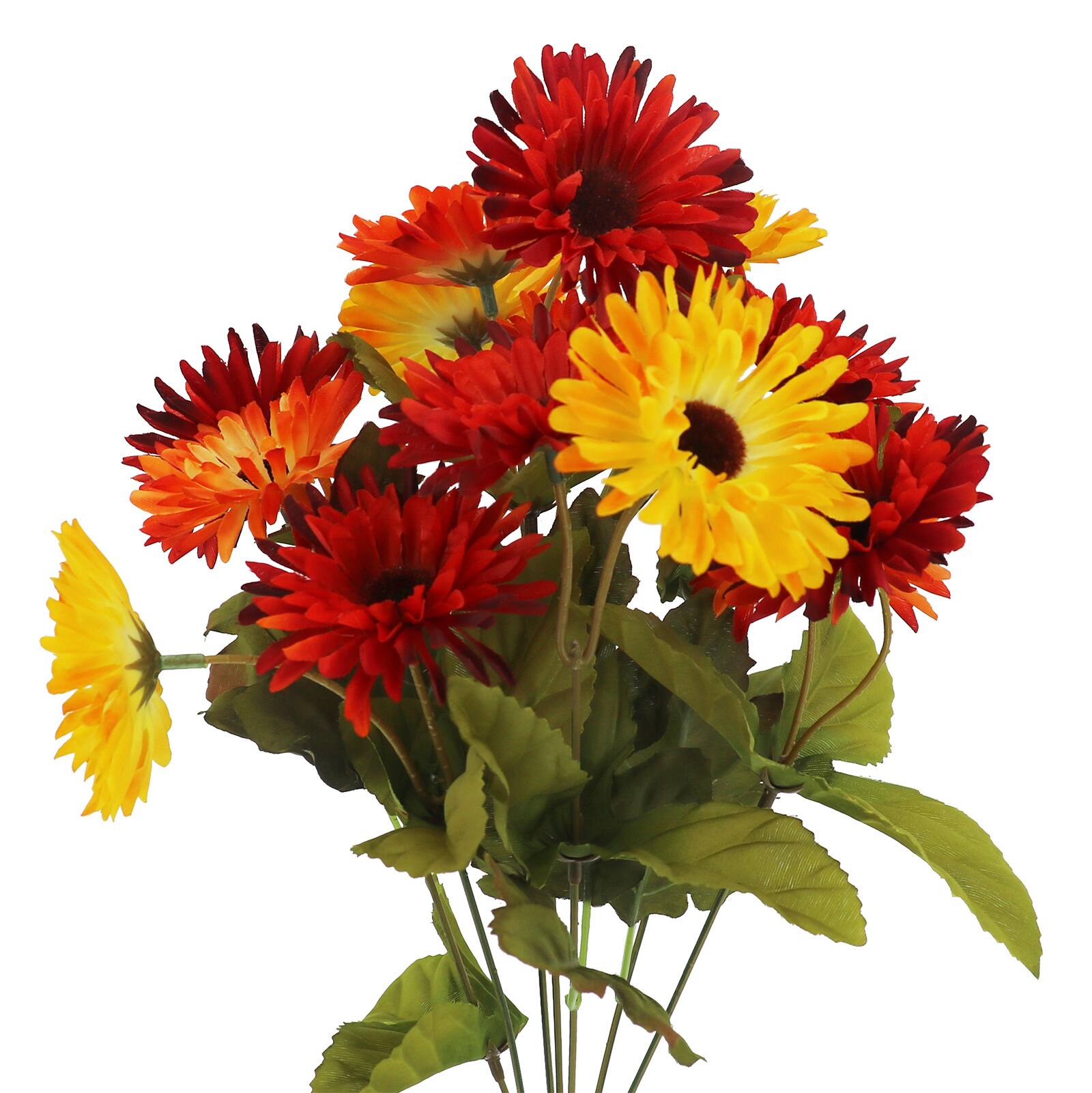 16" Orange & Yellow Daisy Bush by Ashland®