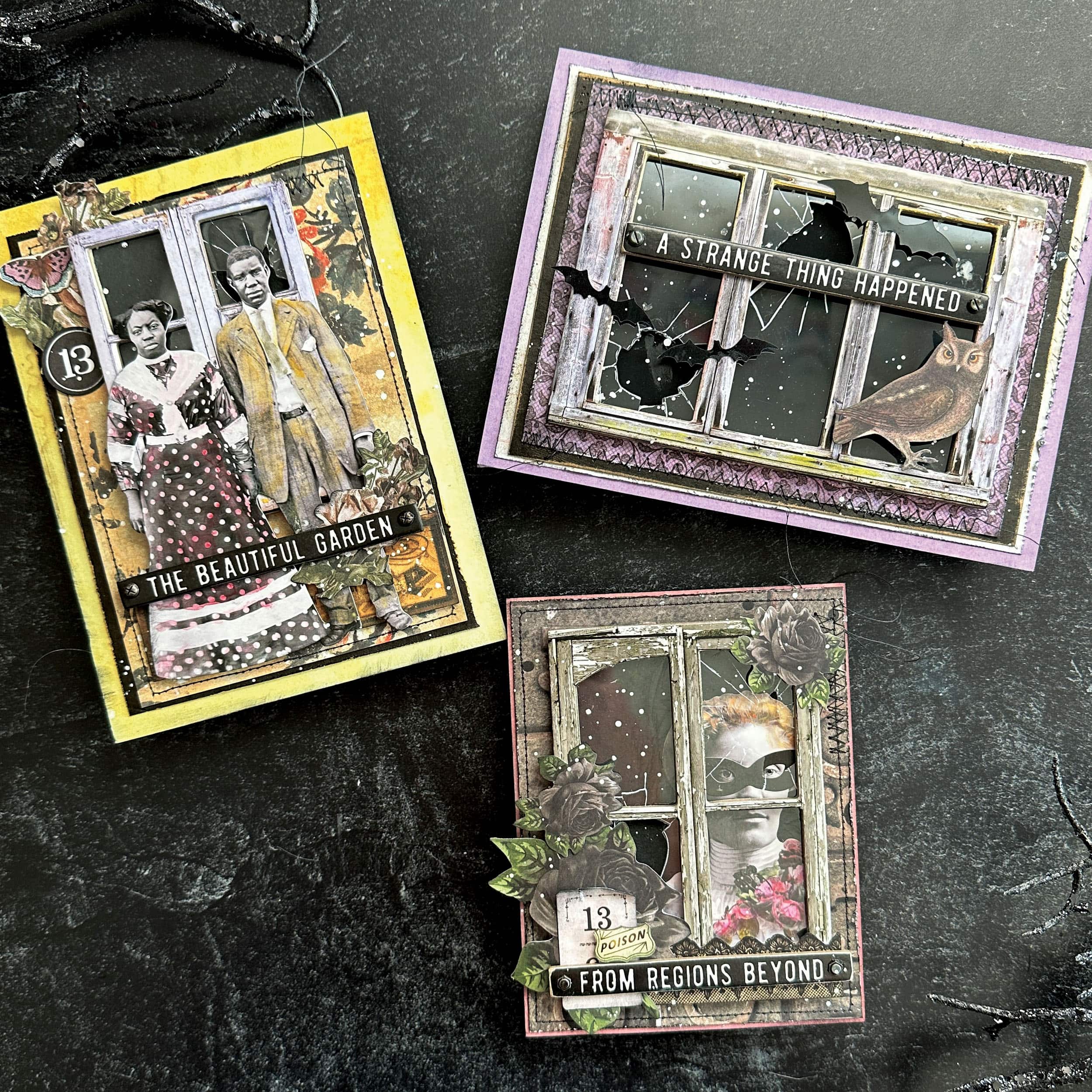 Tim Holtz® Idea-Ology Halloween Window & Bat Wing Transparencies