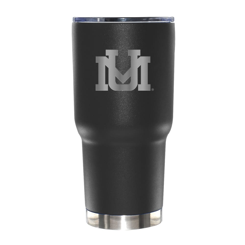 The Memory Company NCAA 30oz. Black Tumbler with Etched Logo