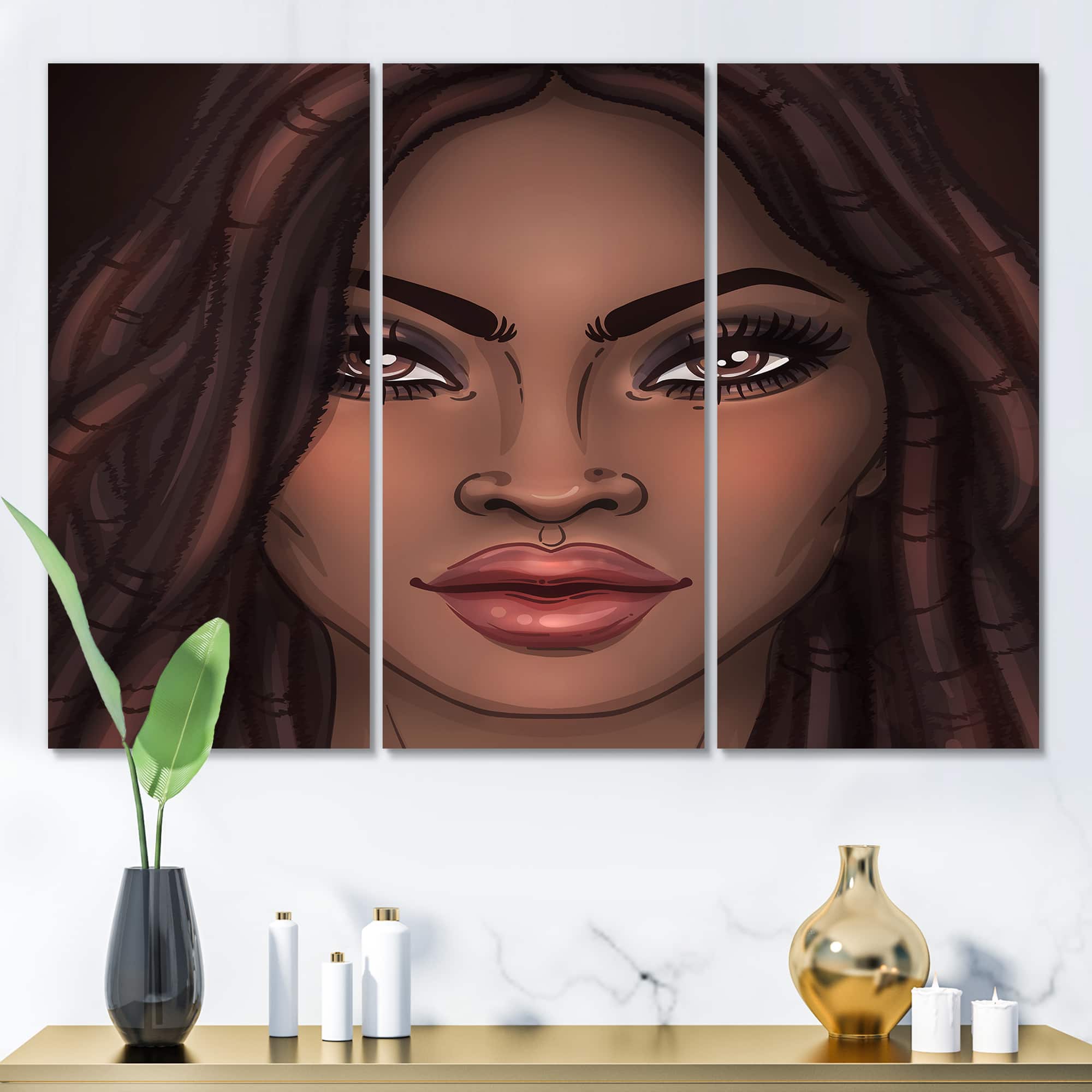 Designart - Portrait of African American Woman I