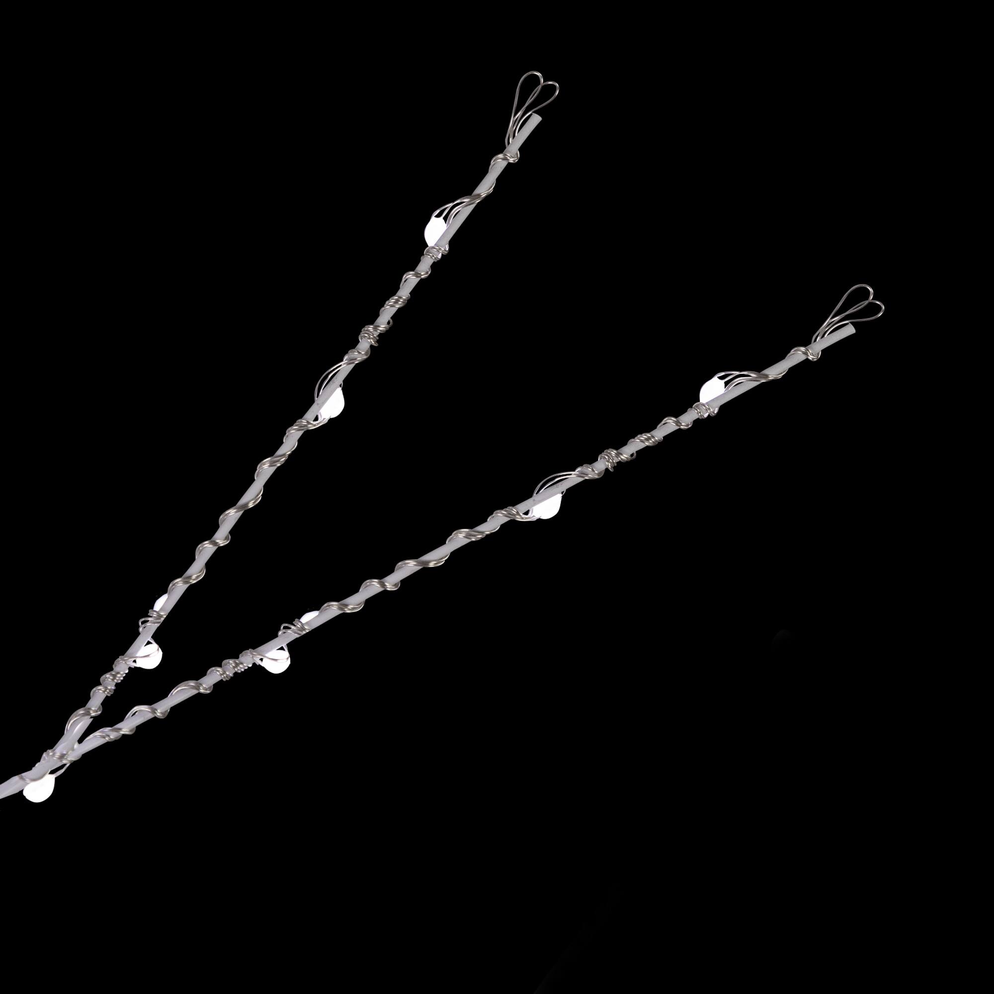 6ft. Pre-Lit White Birch Twig Artificial Tree, Pure White LED Lights