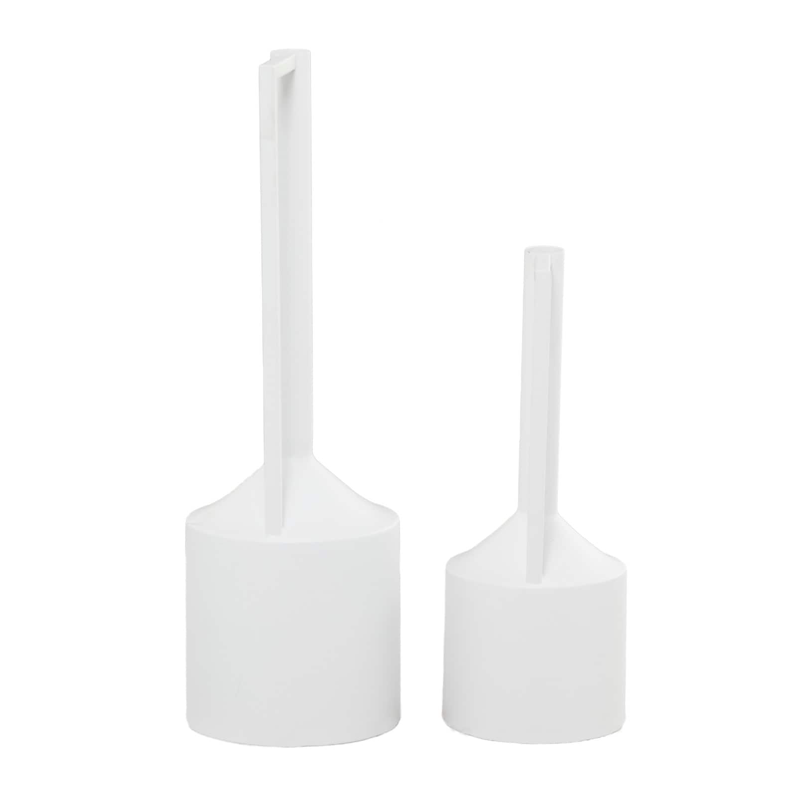 CosmoLiving by Cosmopolitan White Metal Vase with Handles Set of 2 22", 16"