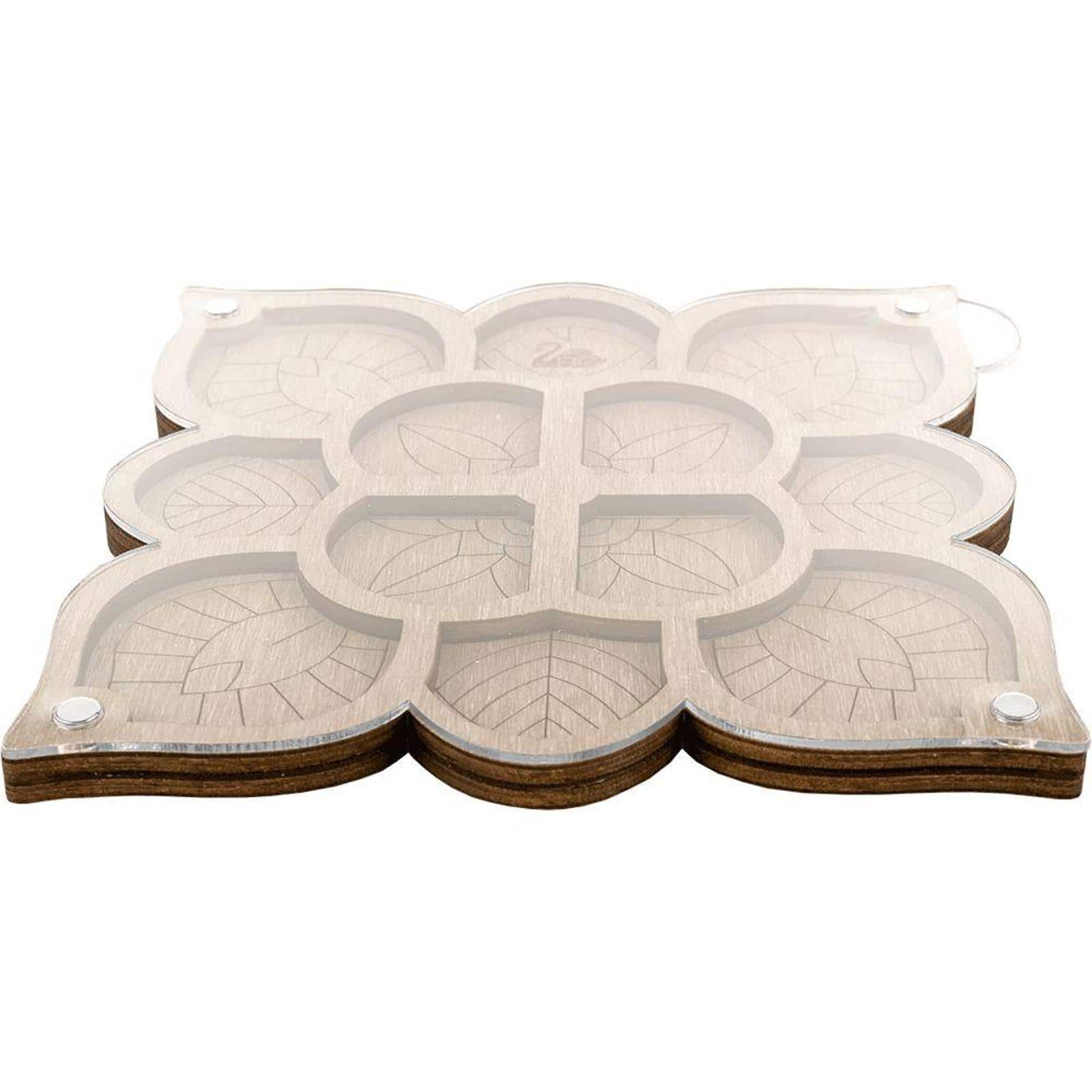 Wonderland Crafts 6" Mandala Bead Organizer with Transparent Cover