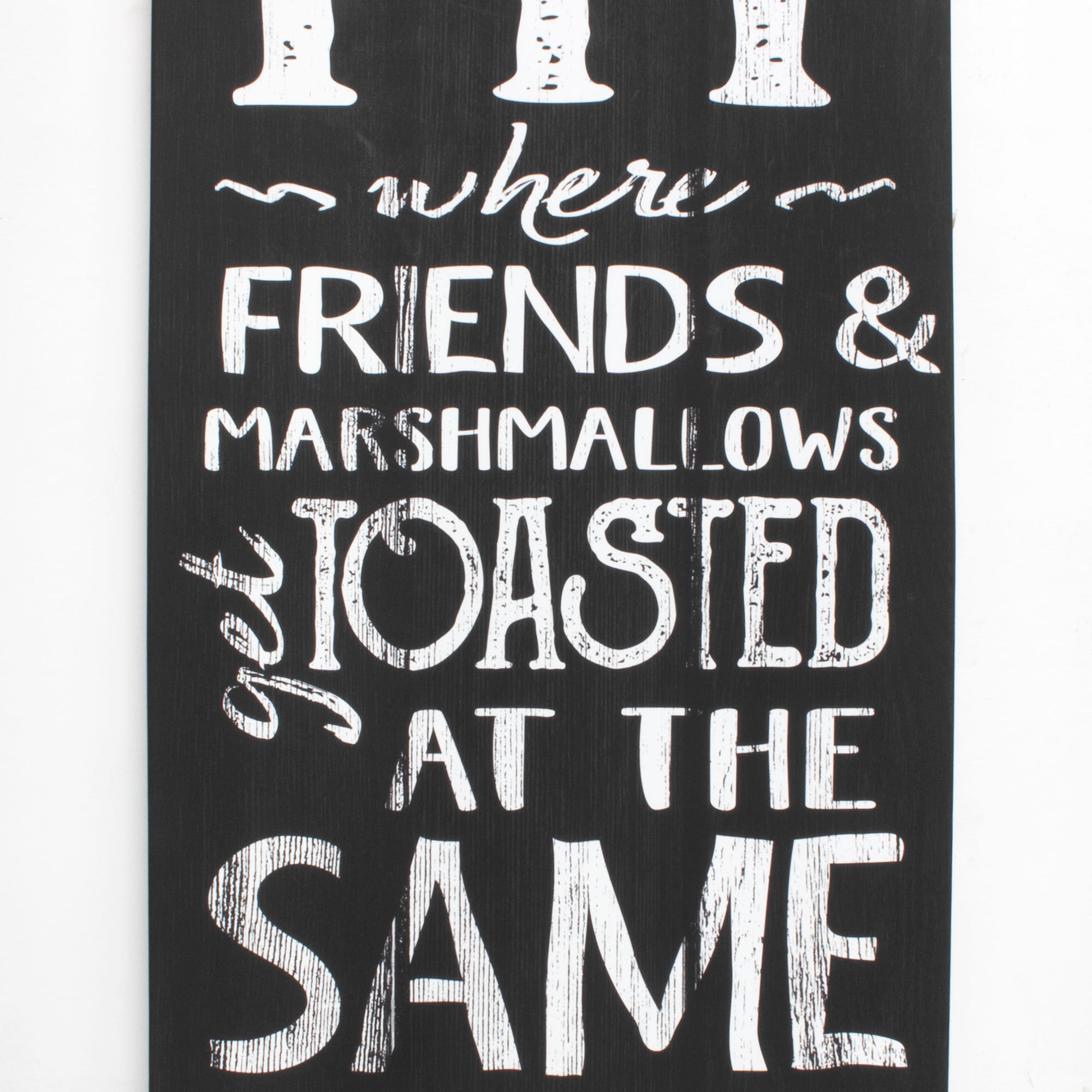 Welcome to the Firepit Outdoor Canvas Art Print - 16"x48"