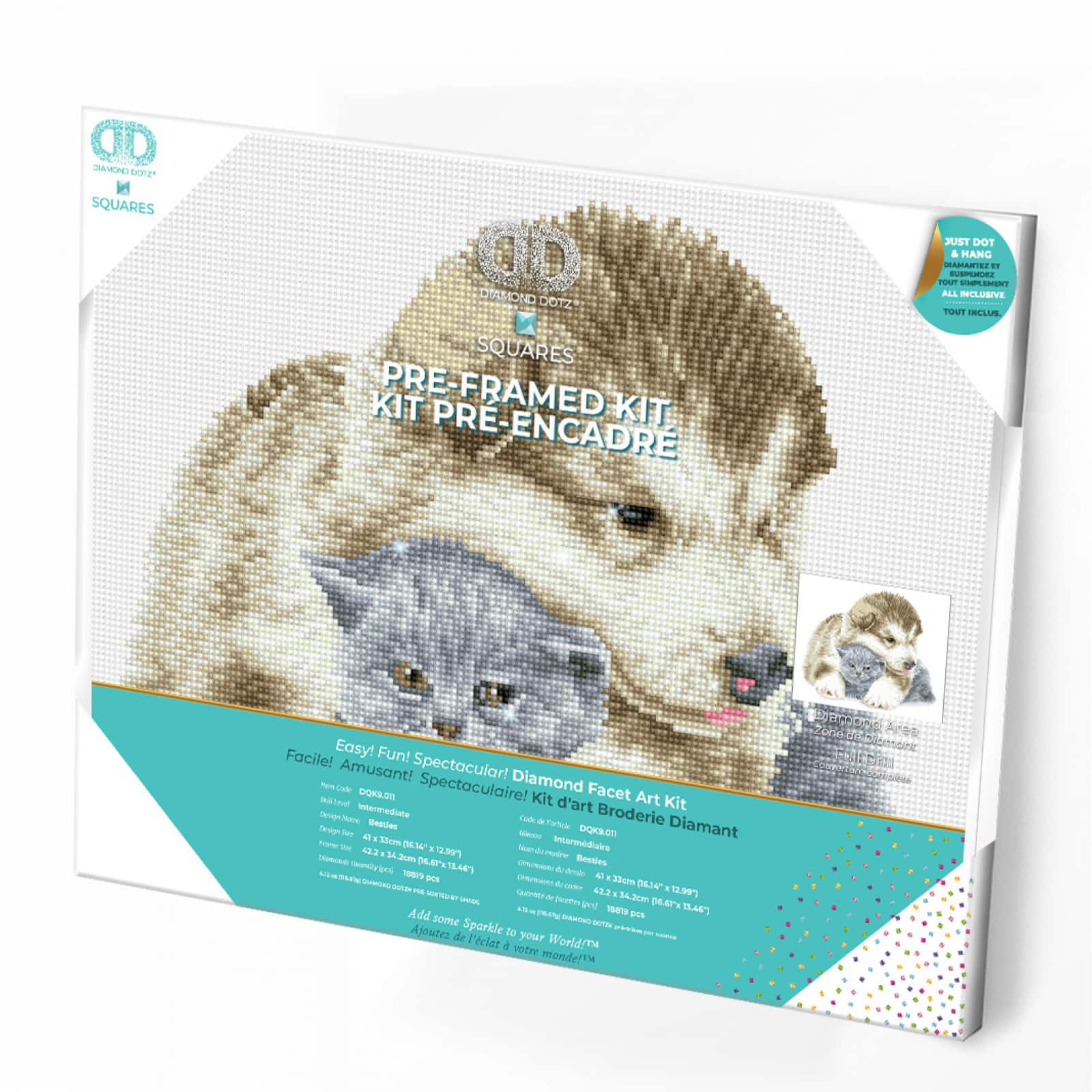 Diamond Dotz® Intermediate Besties Pre-Framed Diamond Painting Kit