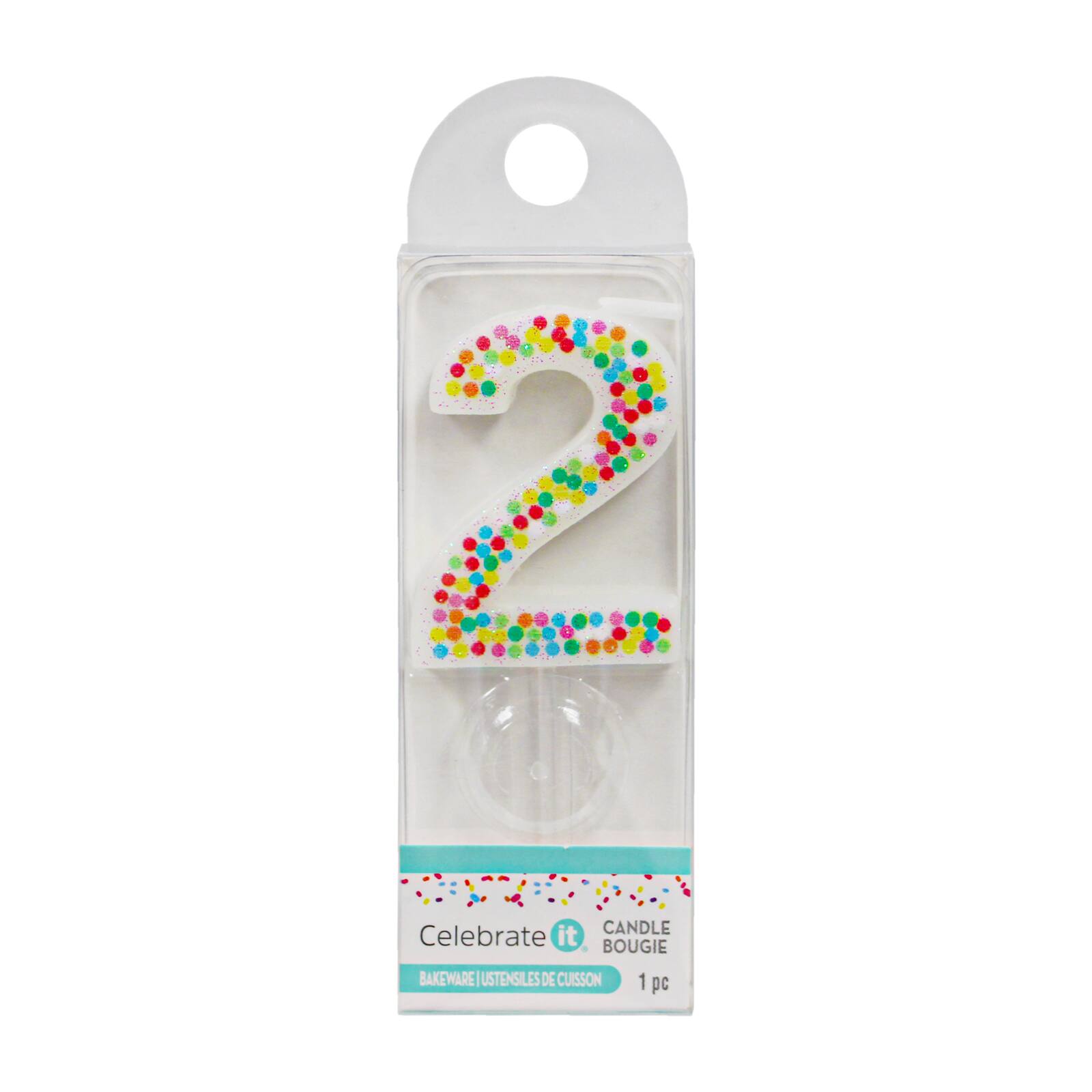 Confetti Number Birthday Candle by Celebrate It™