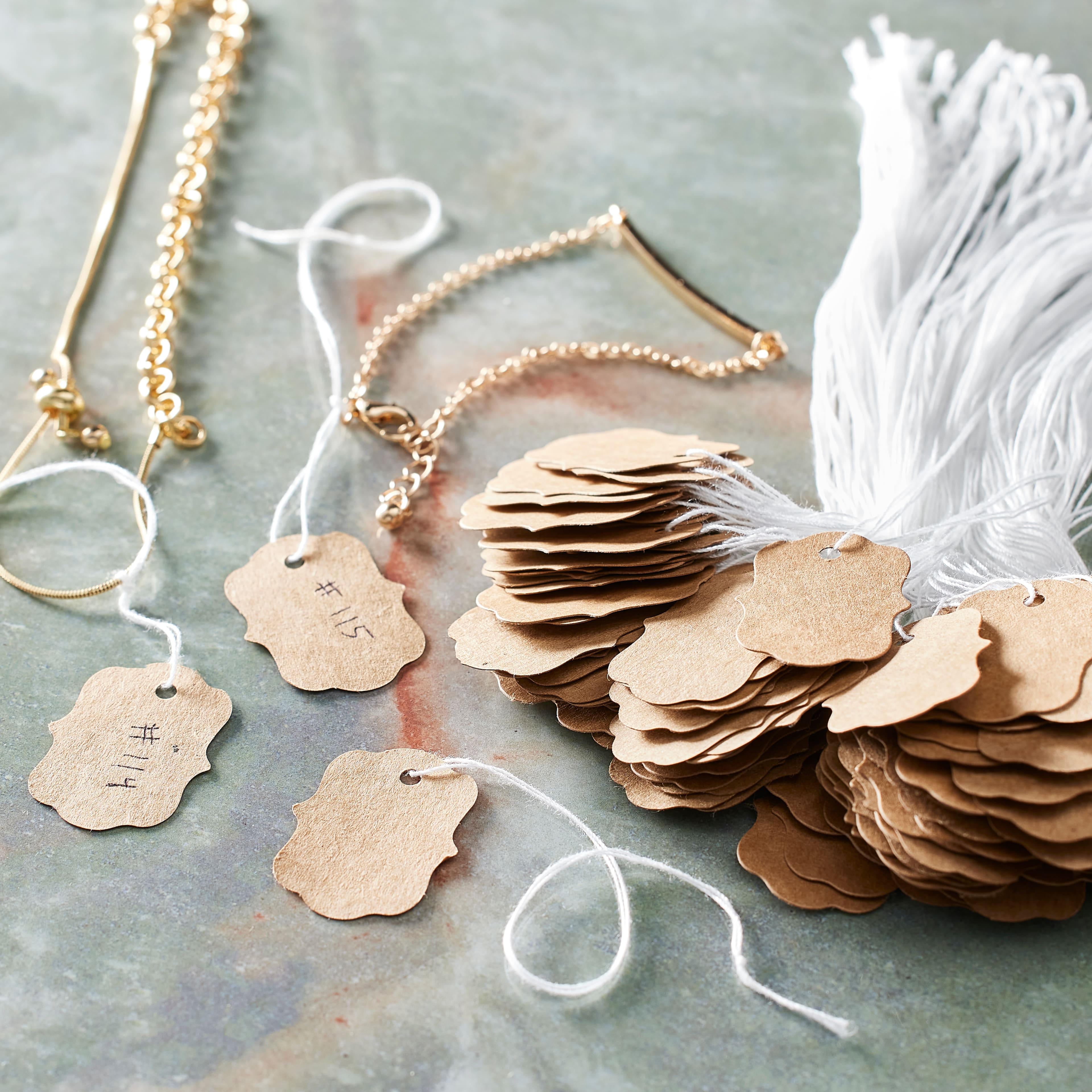 12 Packs: 150 ct. (1,800 total) Paper Border Tags by Bead Landing™