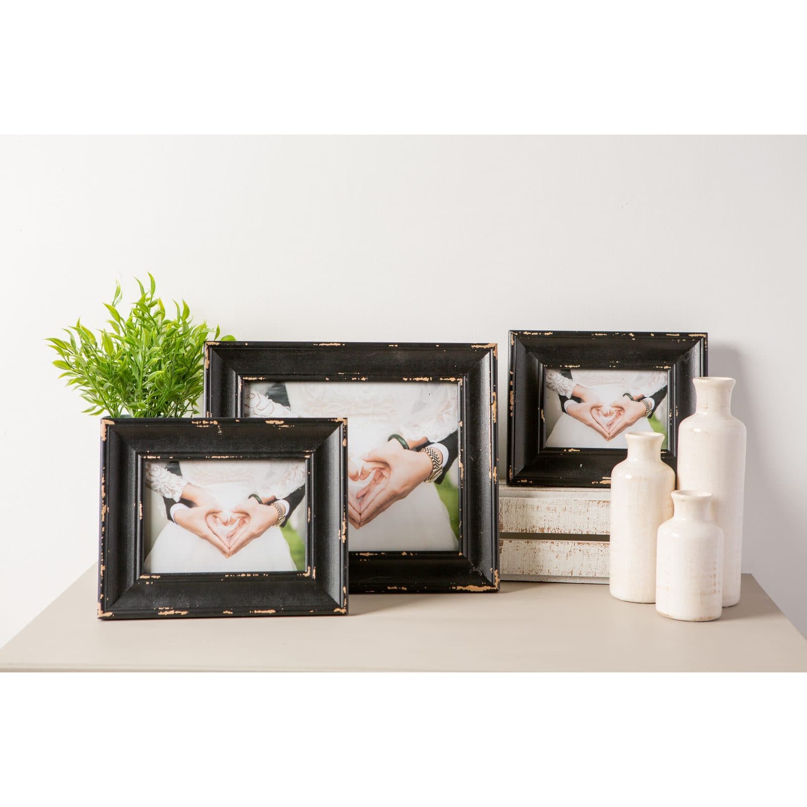 DII® Distressed Black Farmhouse Frame