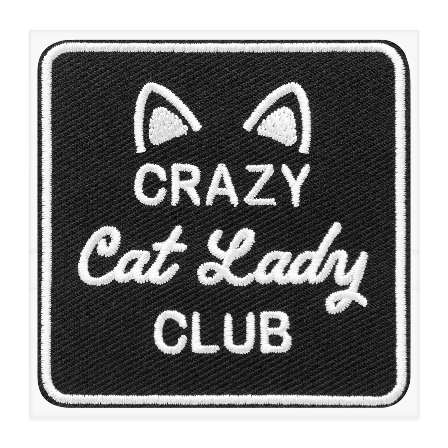 Crazy Cat Lady Club Embroidered Iron-On & Adhesive Patch by Make Market®