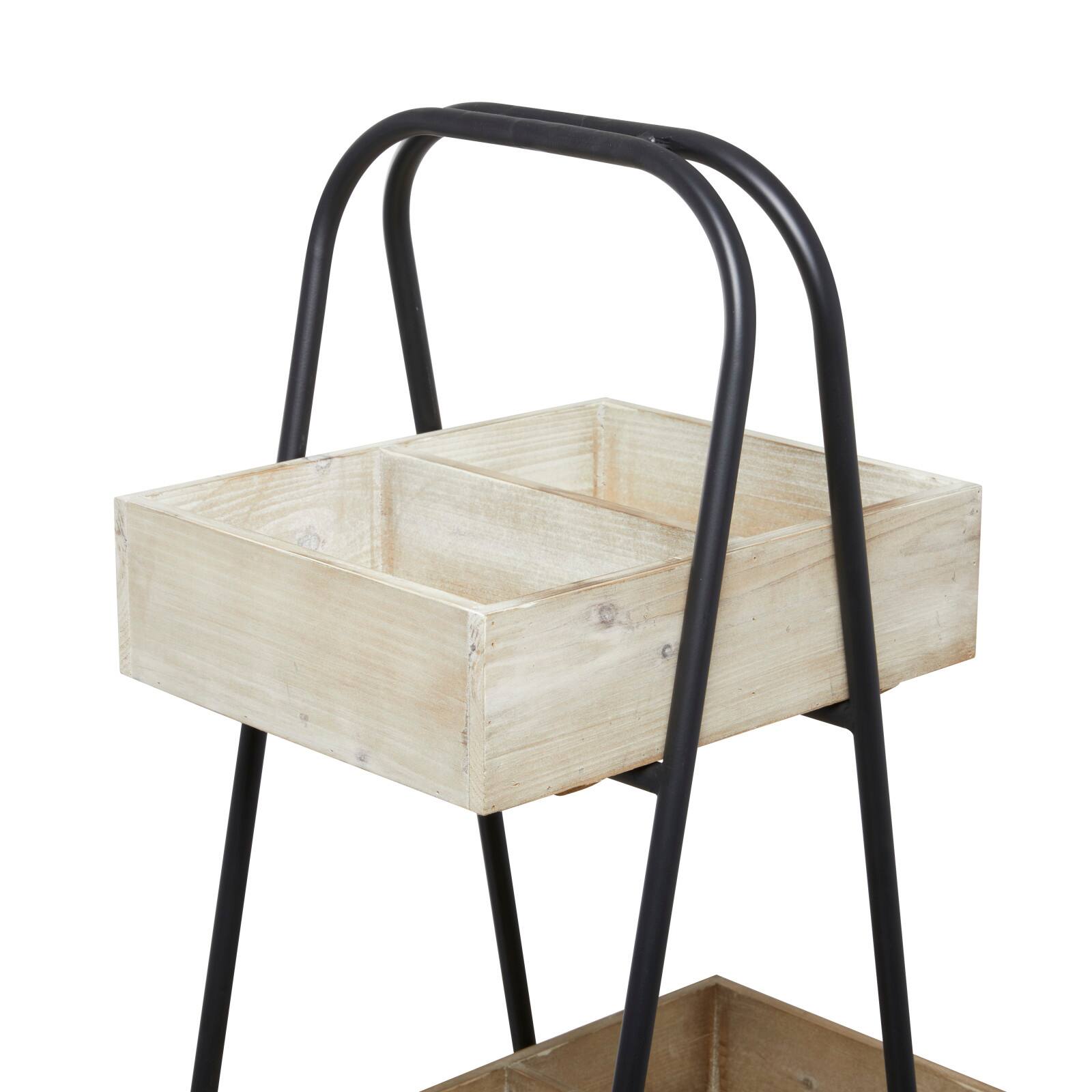 Brown Fir Modern Farmhouse Plantstand, 56" x 32" x 13"