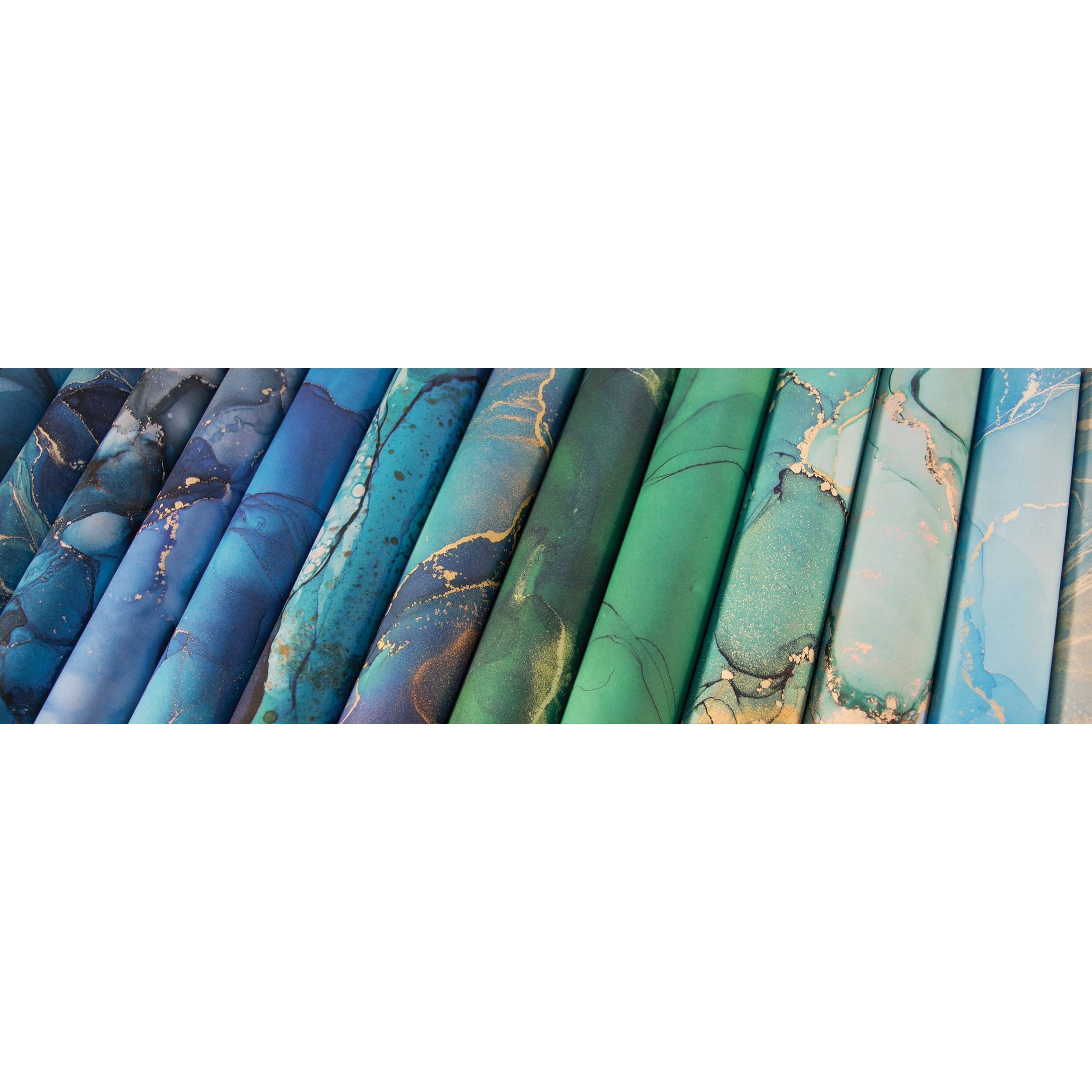 Craft Consortium Double-Sided Paper Pad 6" x 6" 40 ct. Ink Drops - Ocean, 20 Designs
