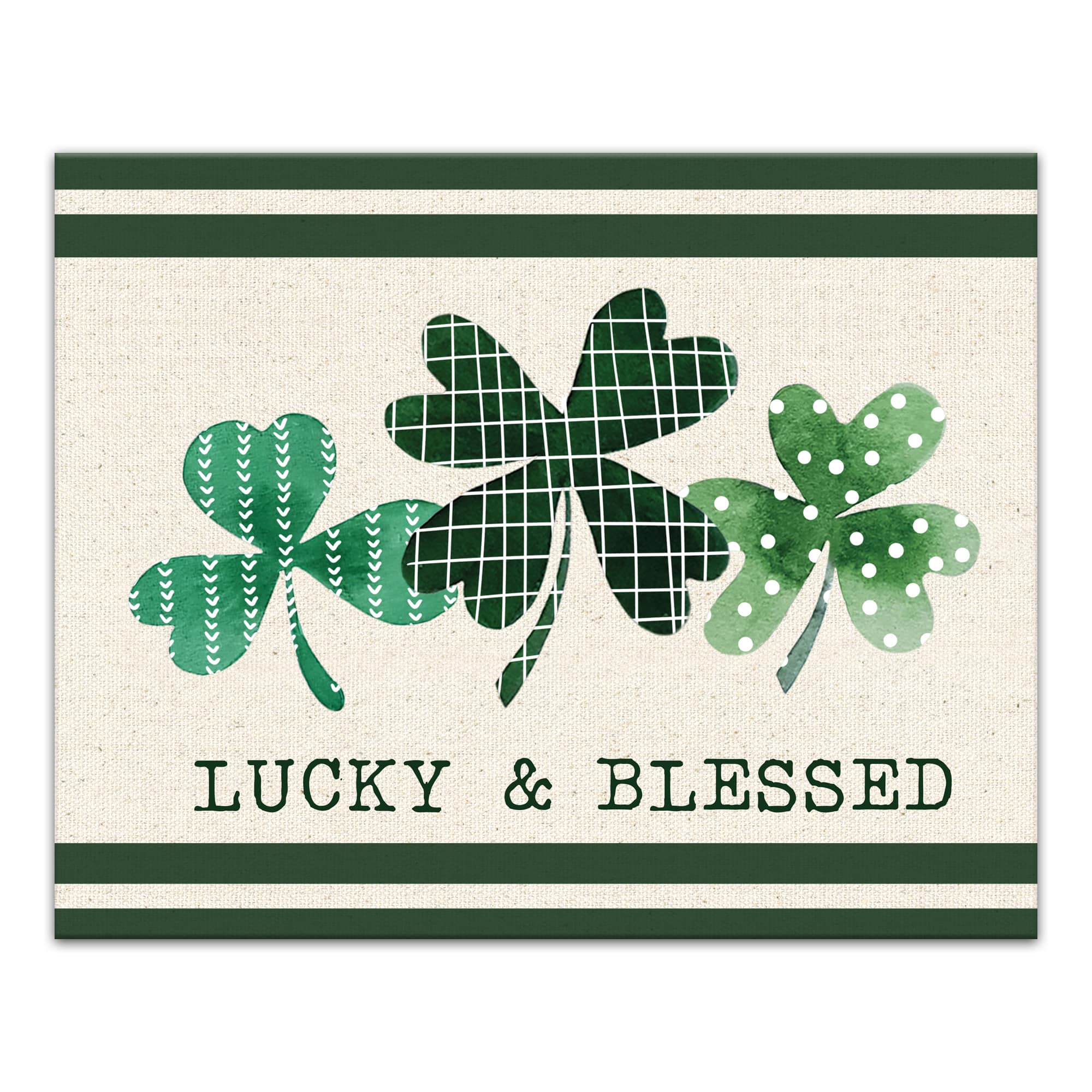 Clover Pattern 16" x 20" Canvas Wall Art