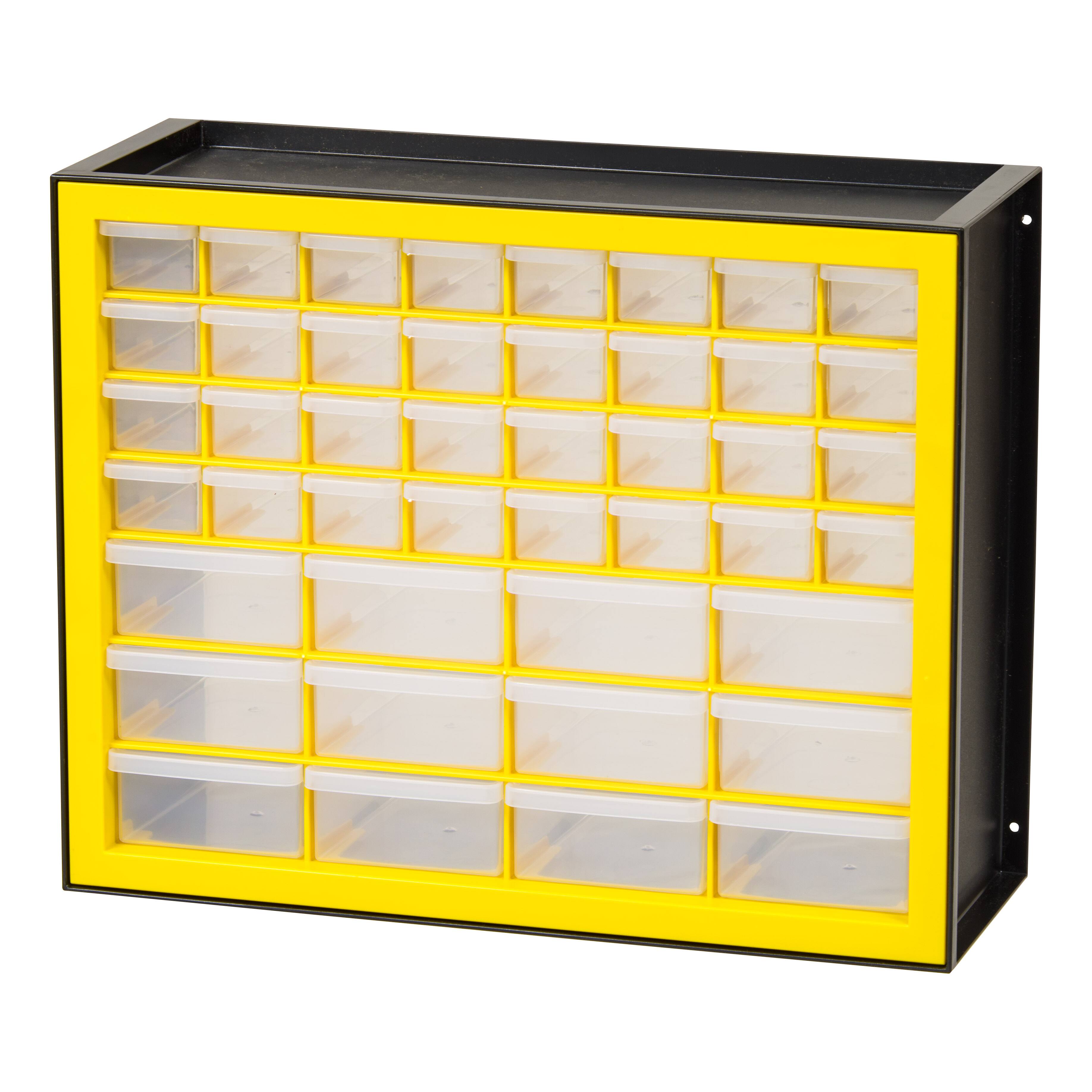 IRIS® Yellow & Black -Drawer Parts Cabinet