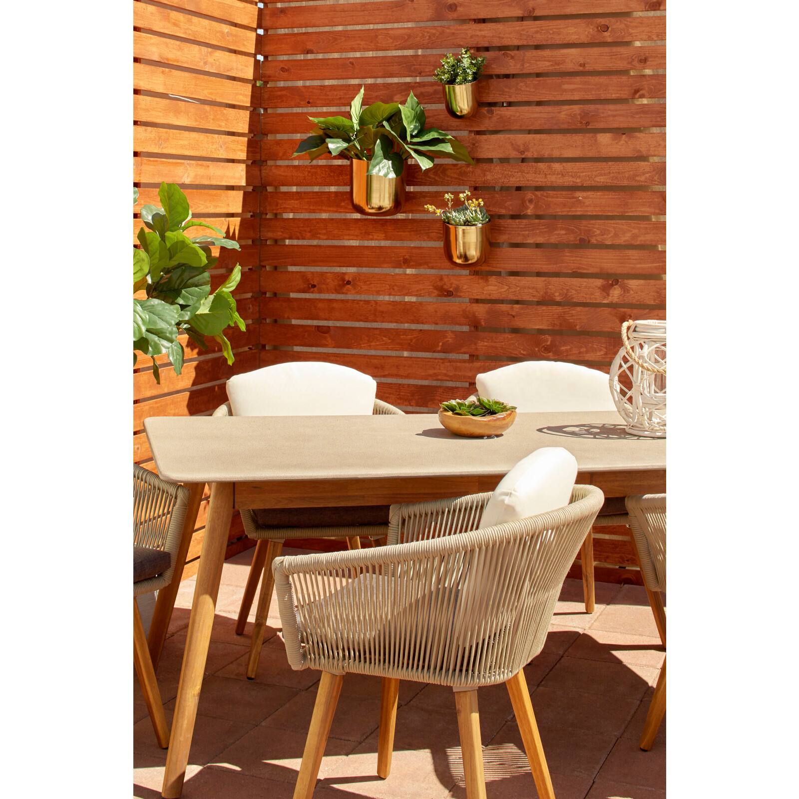 Gold Metal Contemporary Planter Set