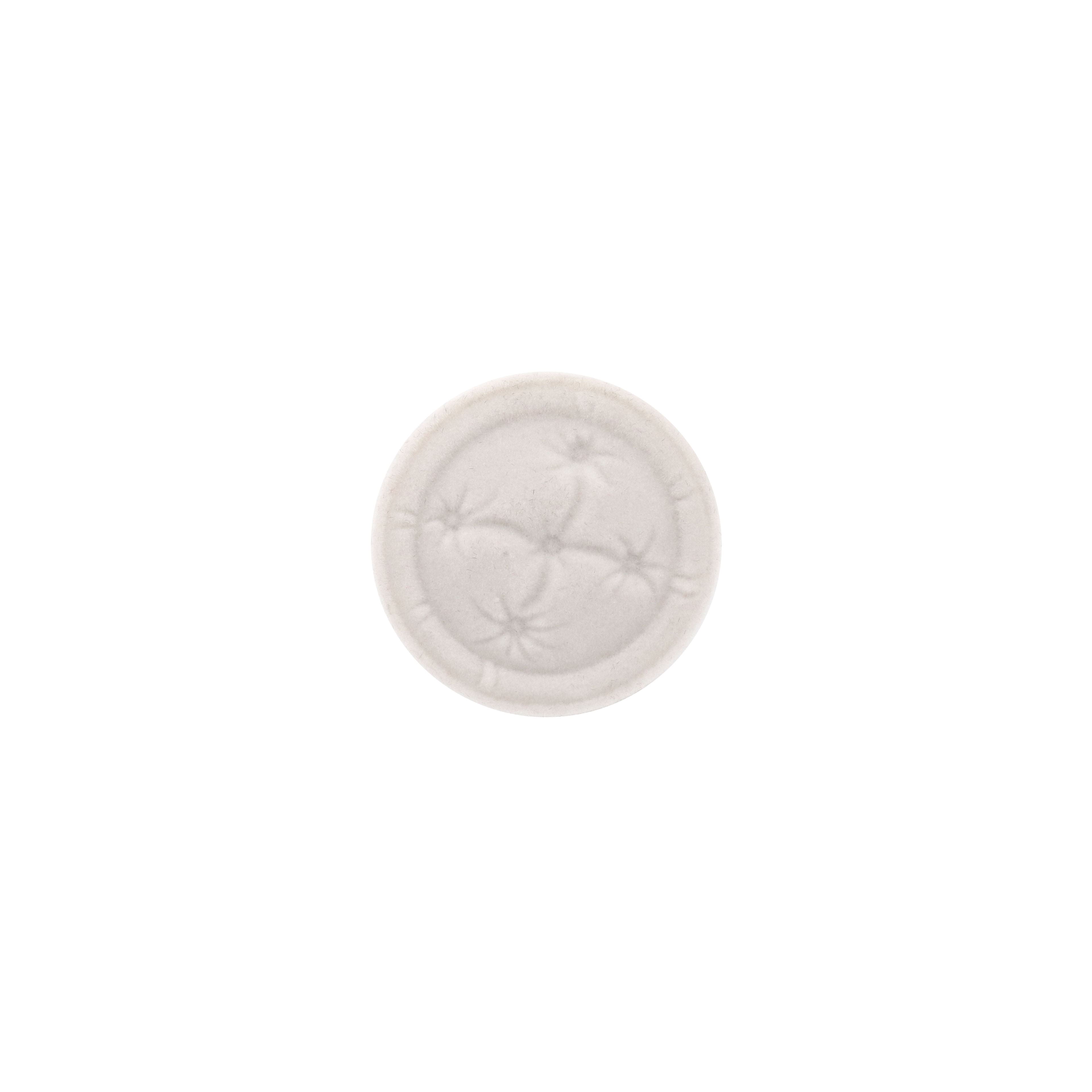 Mini White Floor Pouf by Make Market®