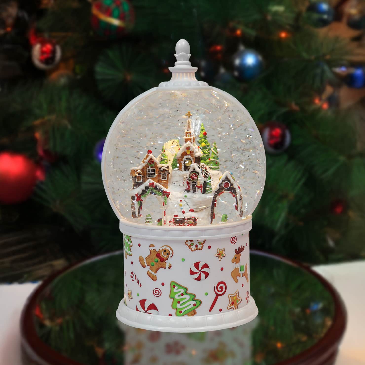 12" Acrylic Gingerbread Globe