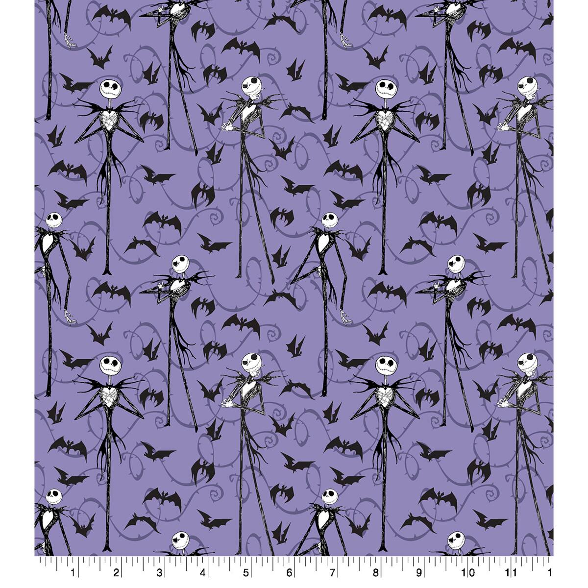 Disney® Nightmare Before Christmas Jack Skellington with Bats Cotton Fabric