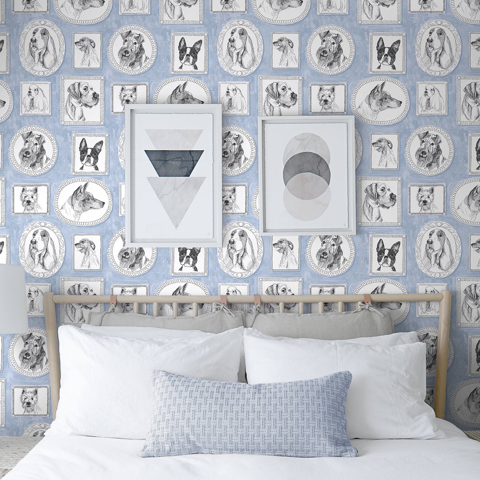 Surface Style Pup Portraits Peel & Stick Wallpaper