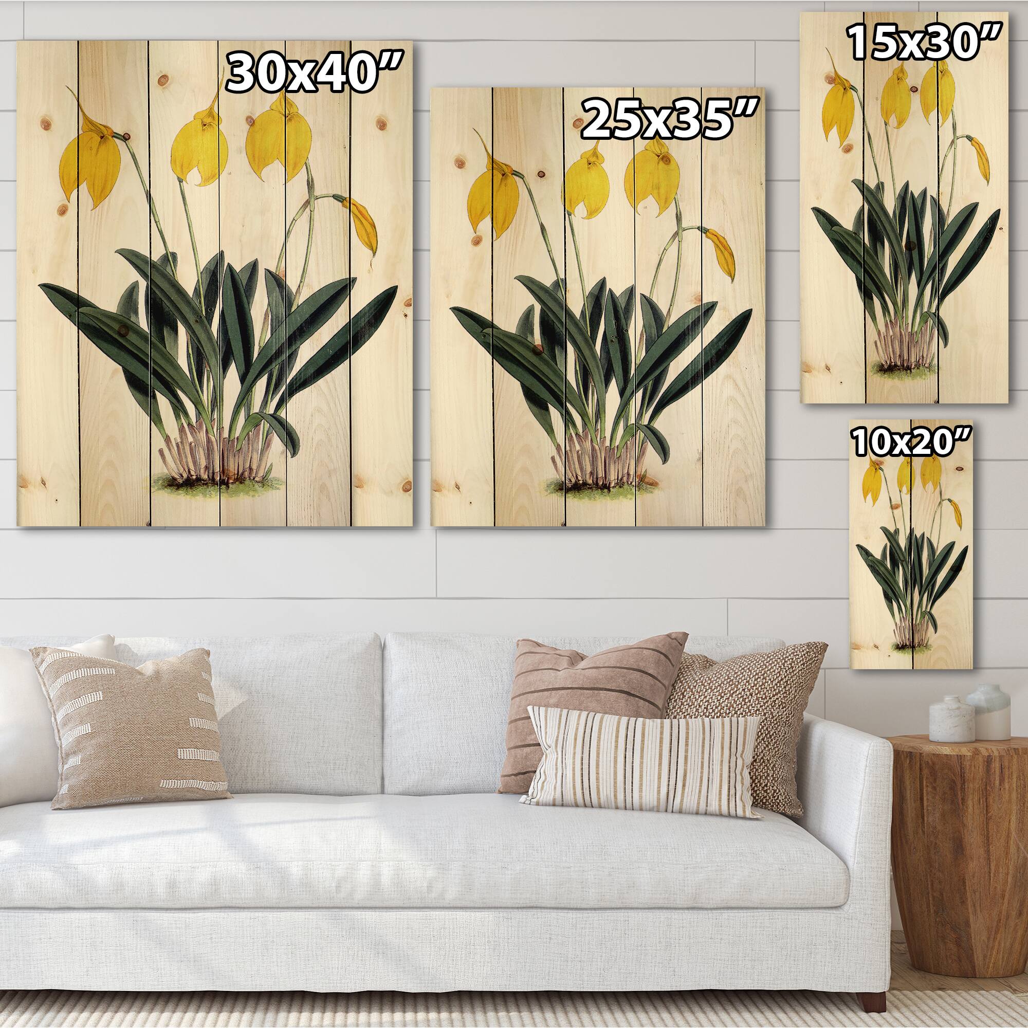 Designart - Retro Orchid Flowers