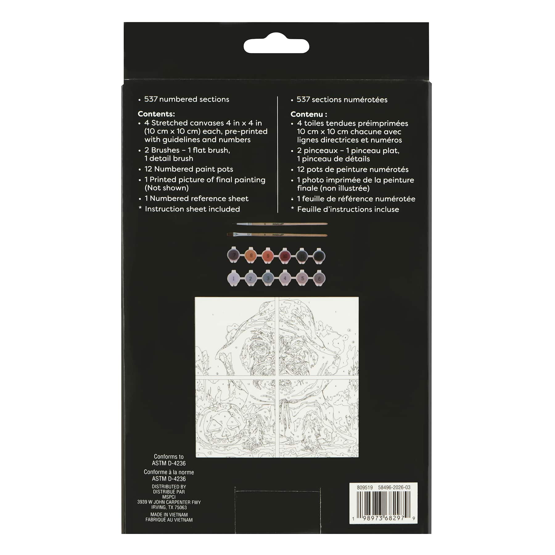 Halloween Dog Paint-by-Number Gallery Mini Kit by Artist's Loft®