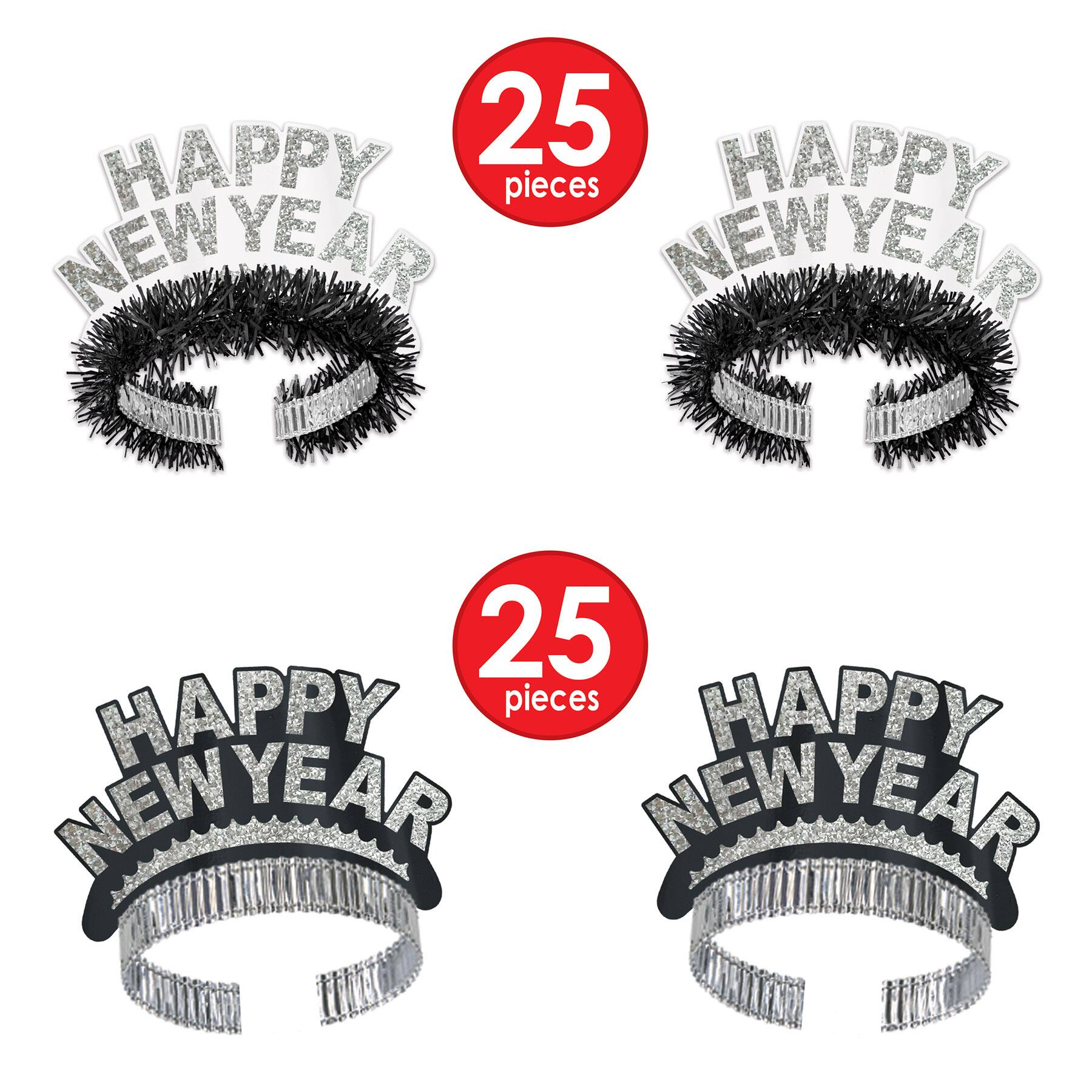 Beistle Black & White New Year Roaring 20's Deluxe Party Favor Kit for 100