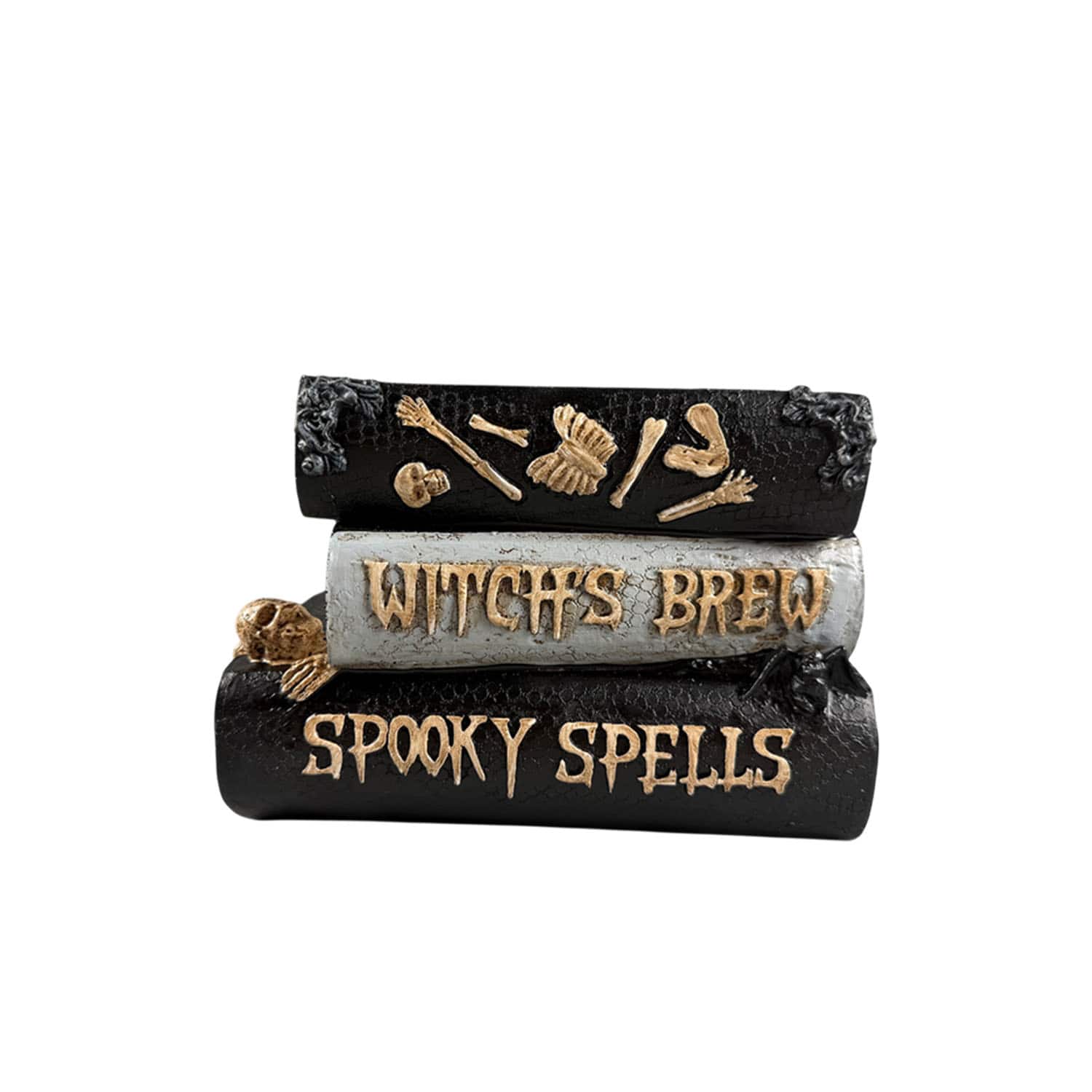 8" Black & White Stacked Spell Books Pot by Ashland®