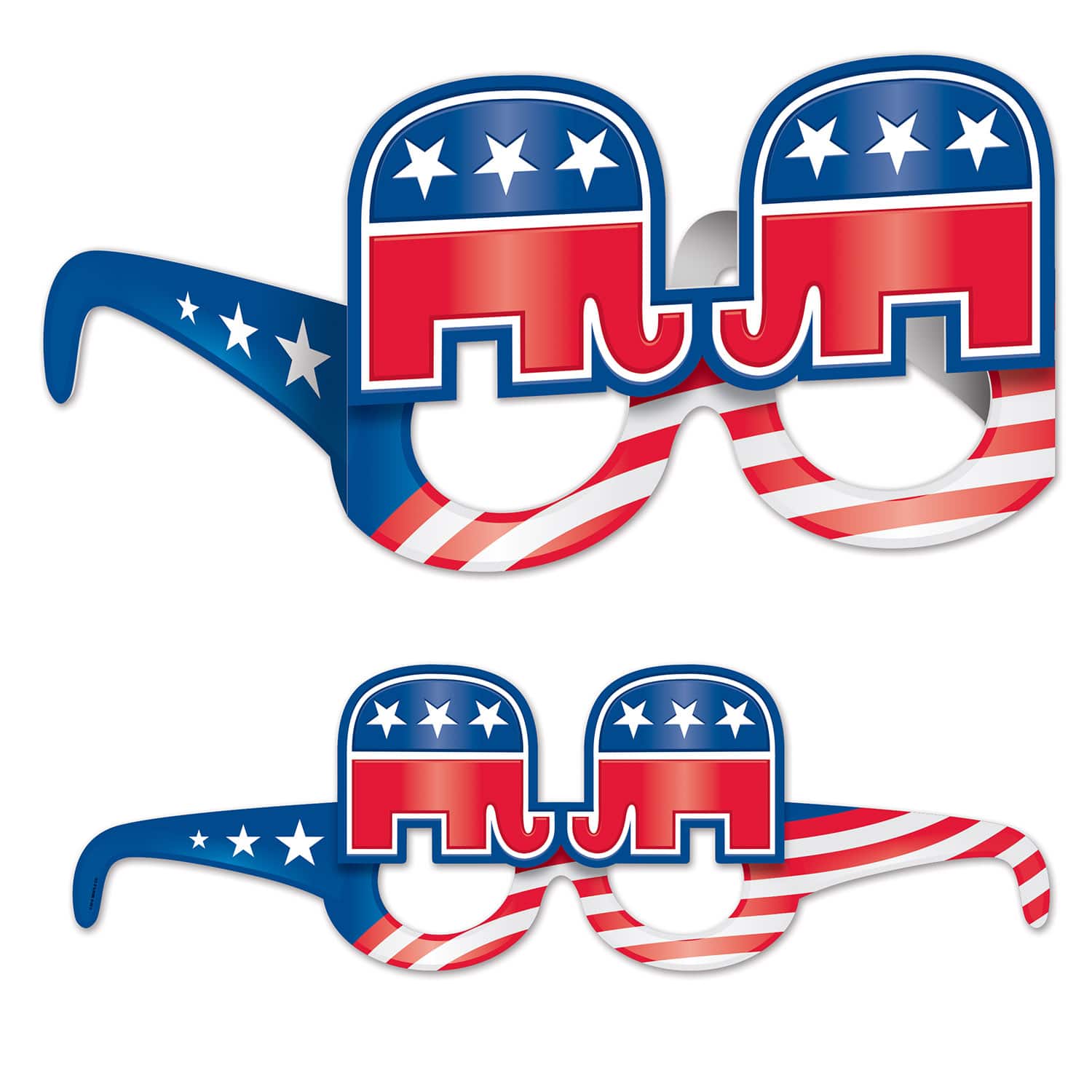 Beistle Republican Eyeglasses, 8ct.