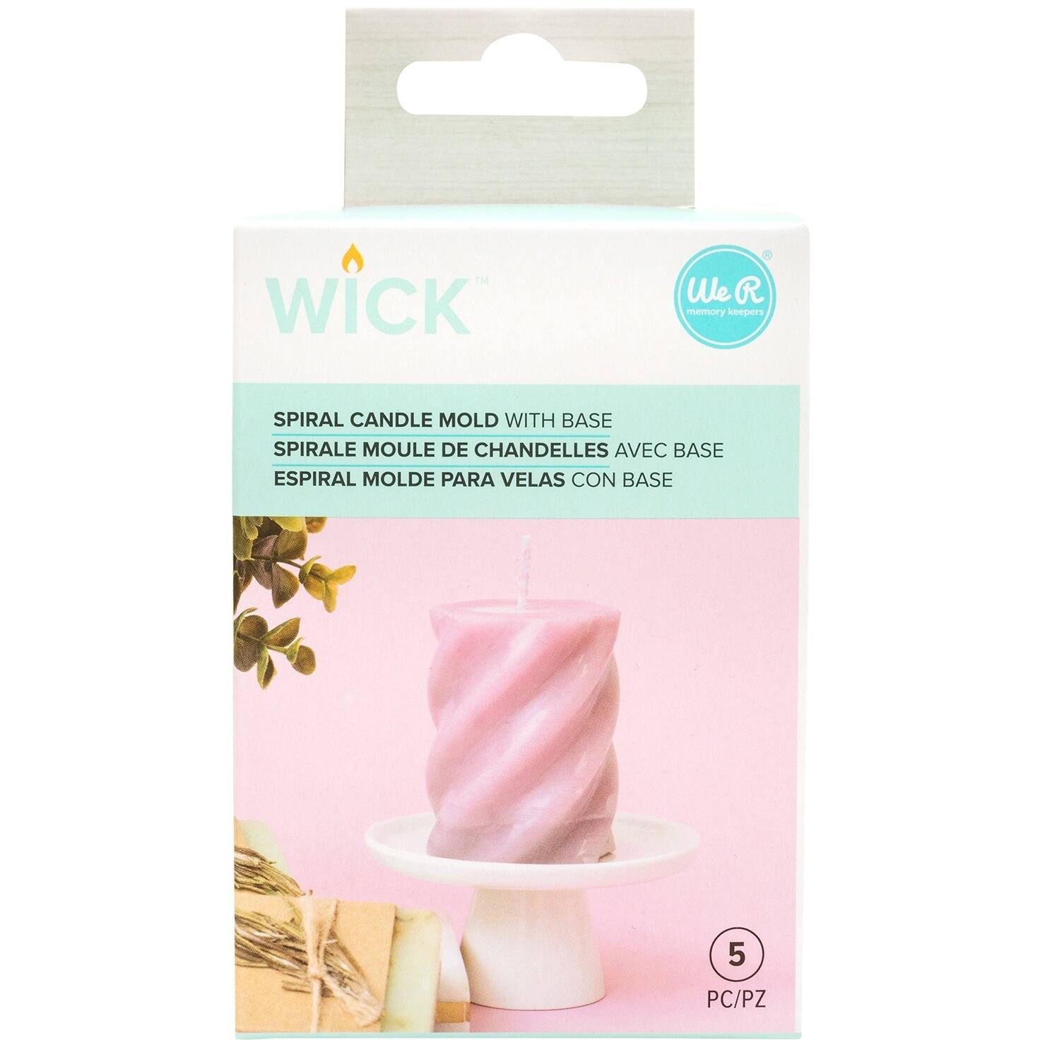 We R Memory Keepers® Wick™ Spiral Plastic Candle Mold with Base