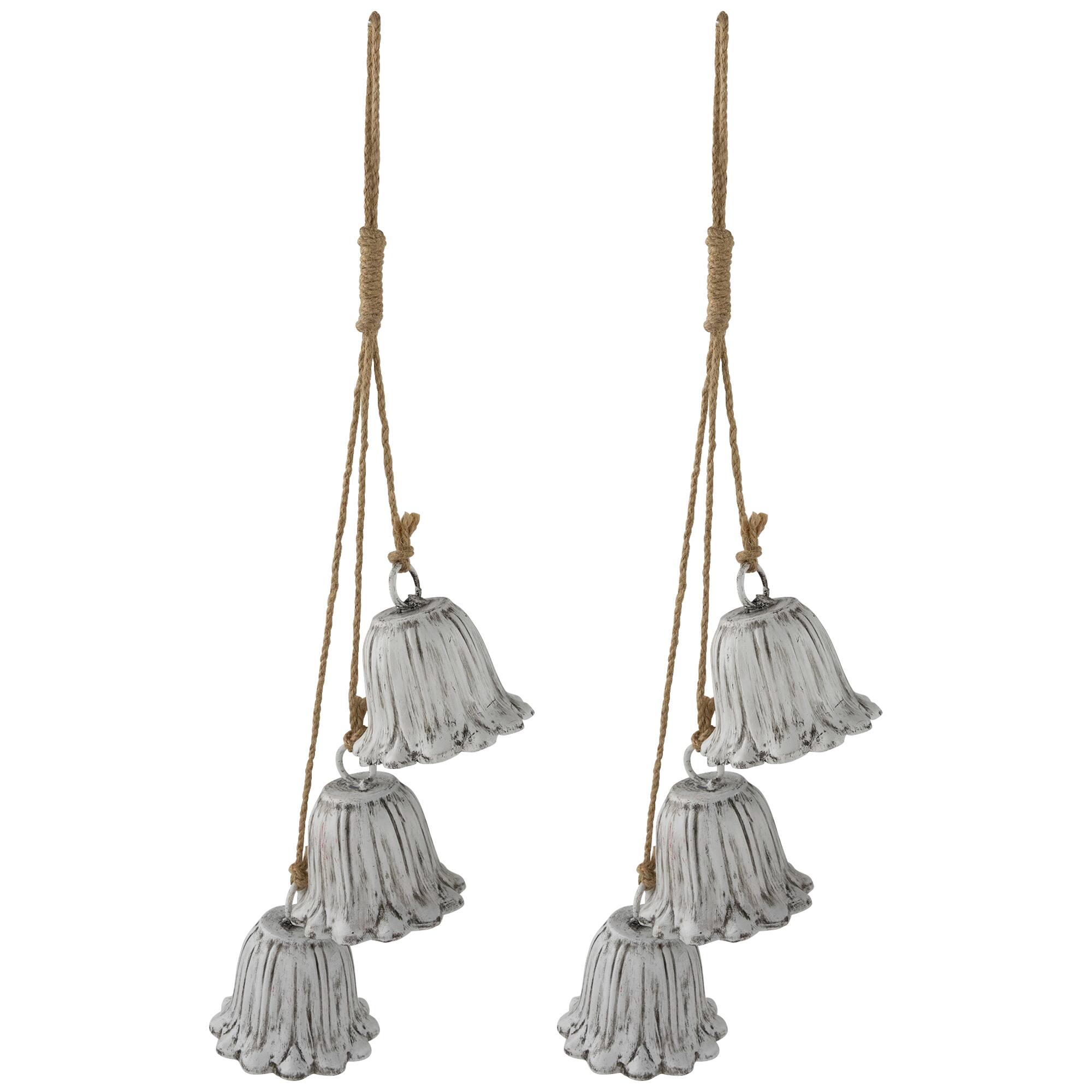 20" Fluted Bell Trio Christmas Decorations, 2ct. By Northlight in White | Michaels®
