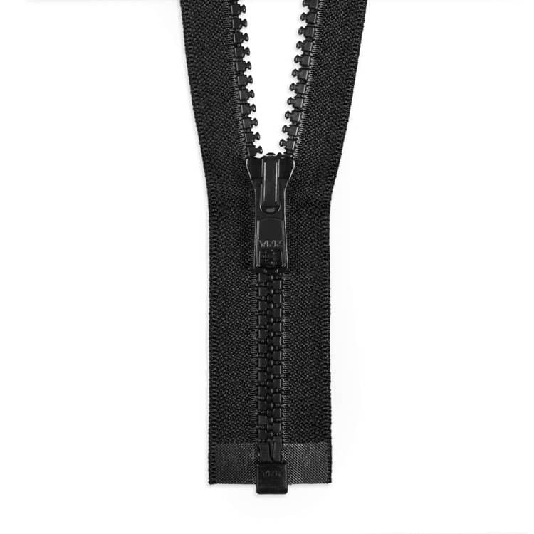 YKK 30" Black #5 Plastic Vislon Open End Zipper