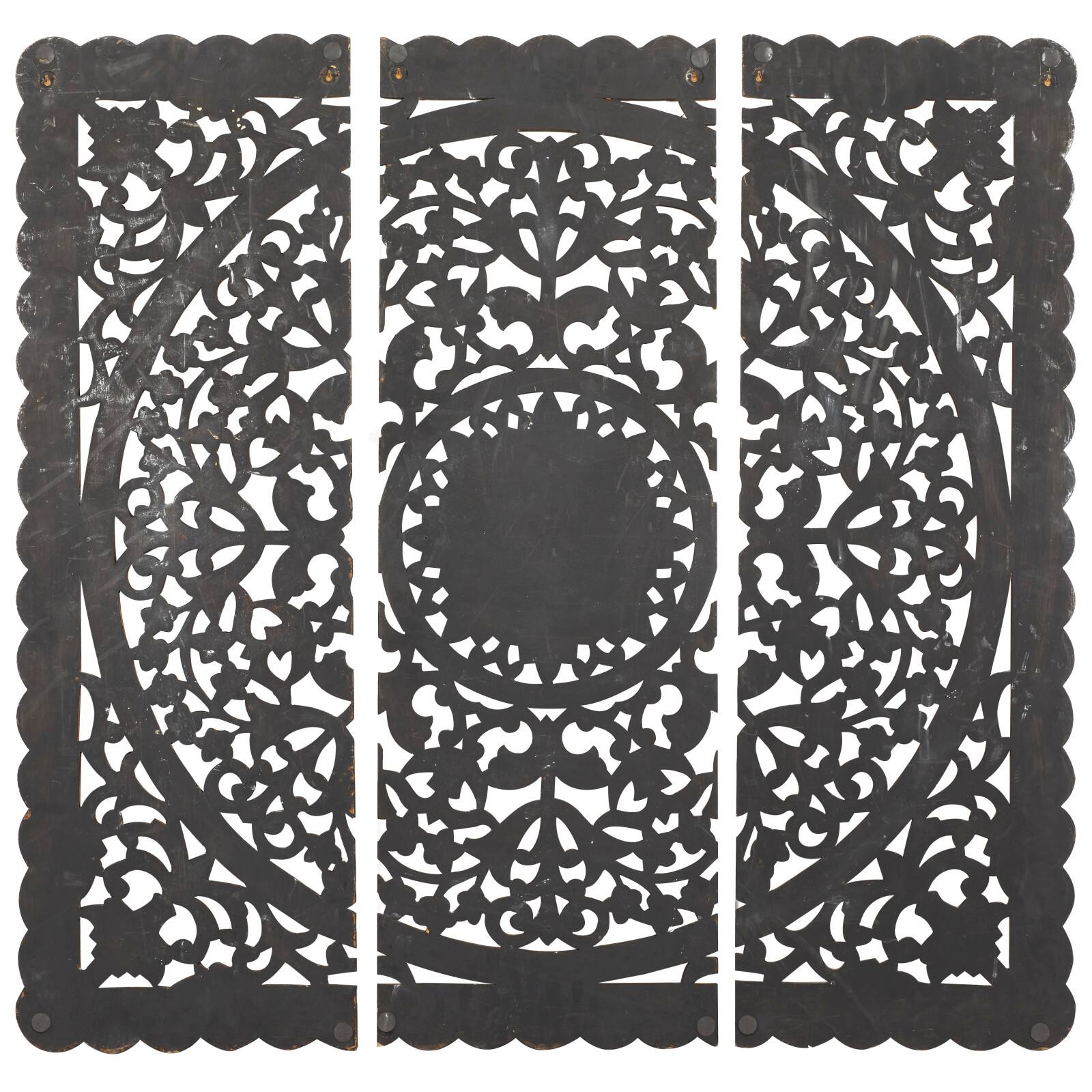 Brown Wood Traditional Wall Décor Set