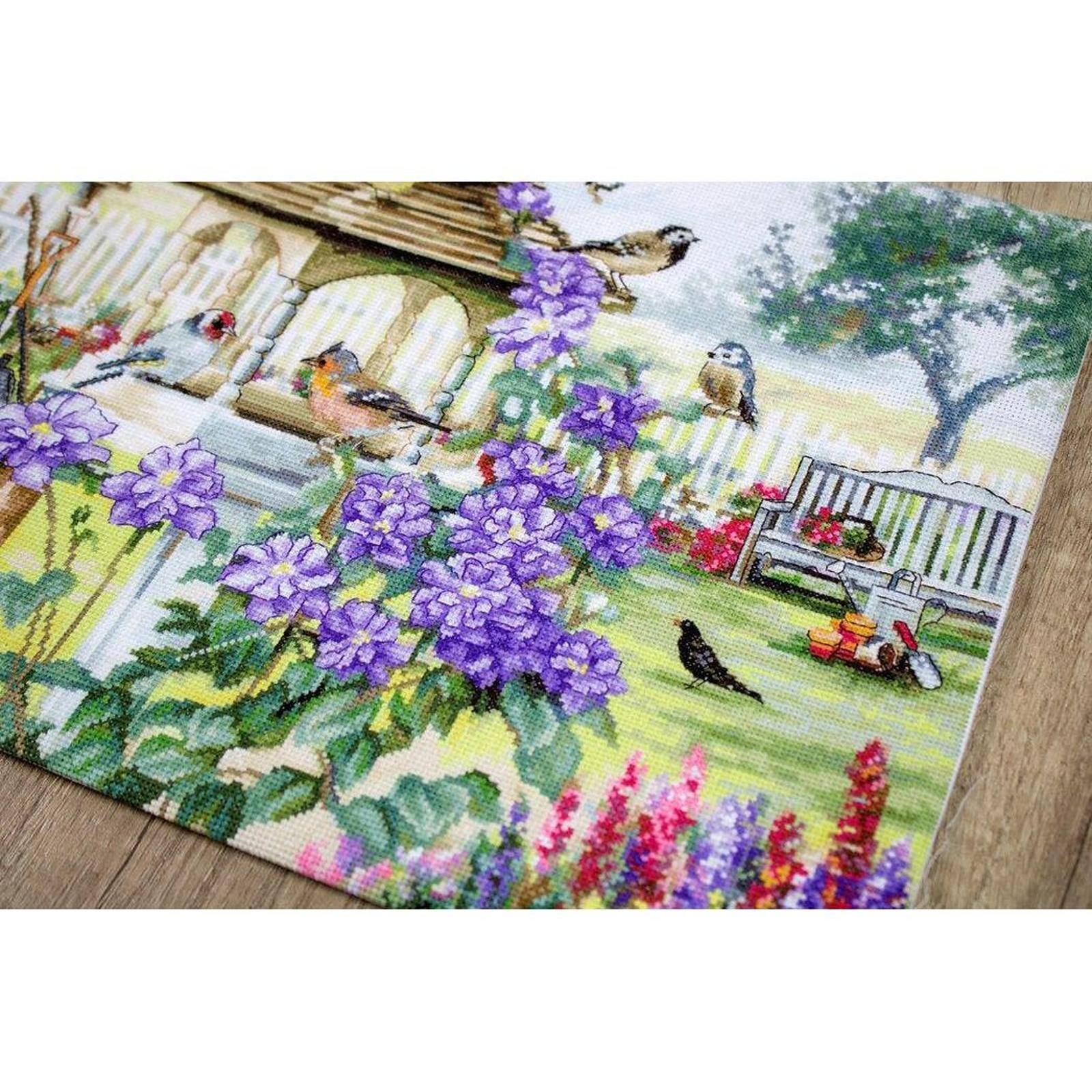 Letistitch Bird Table Counted Cross Stitch Kit
