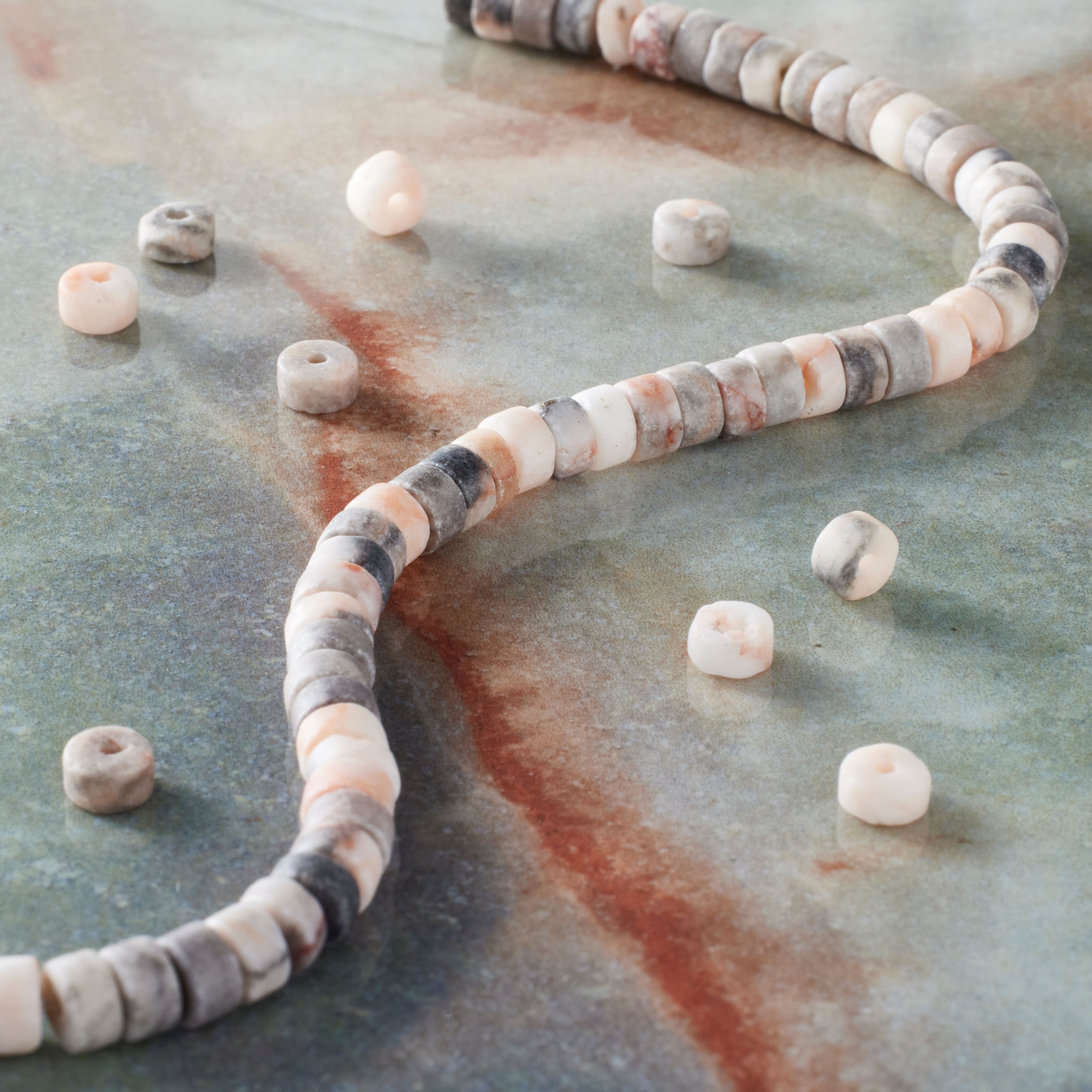 Pink Zebra Matte Heishi Beads by Bead Landing™