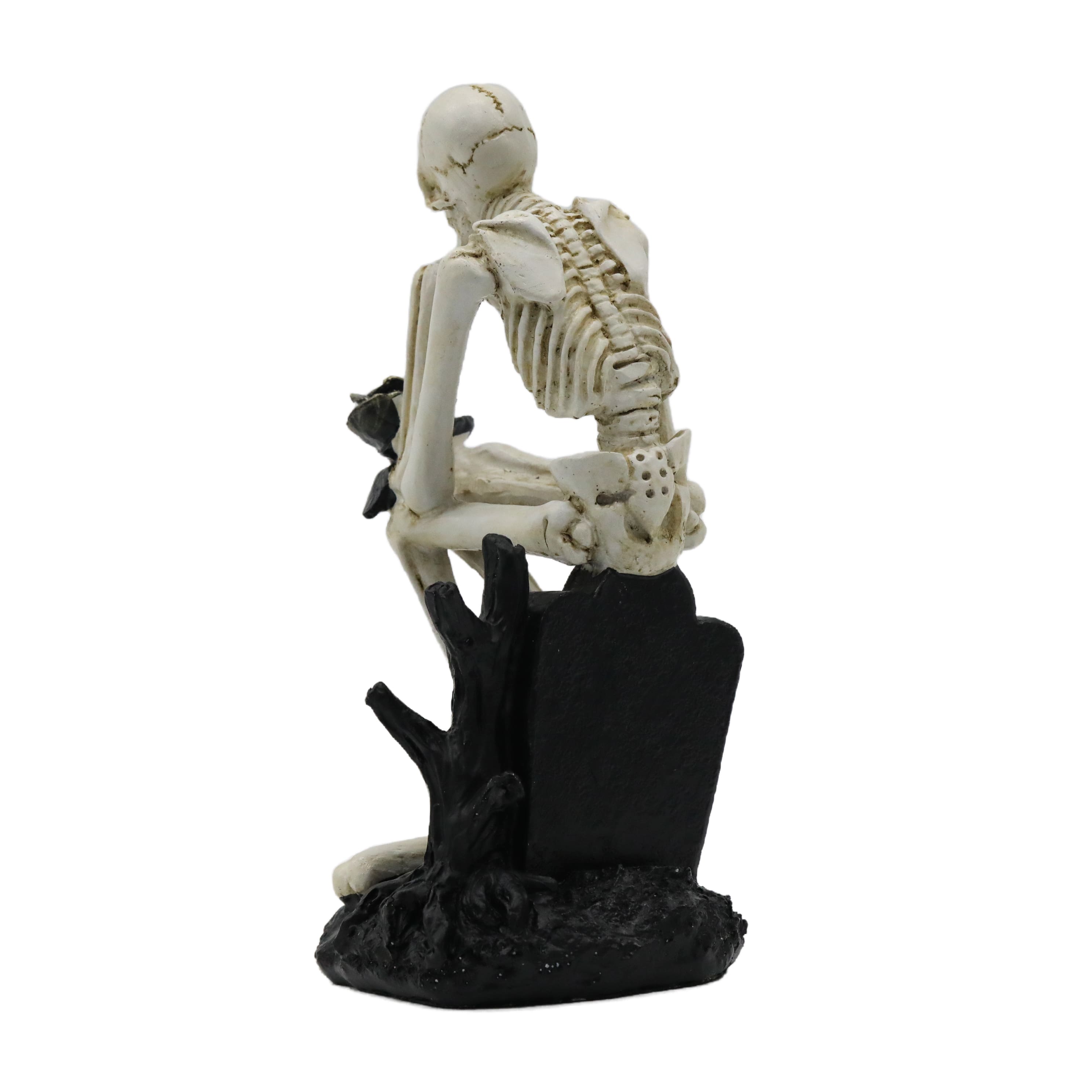 8.9" Skeleton at Graveyard with Rose Tabletop Décor by Ashland®