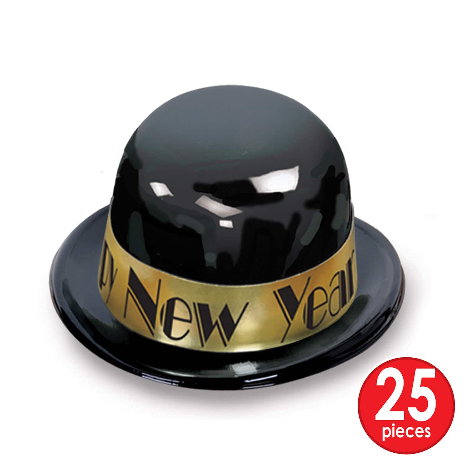 Beistle Black & Gold New Year Showtime Deluxe Party Favor Kit For 100