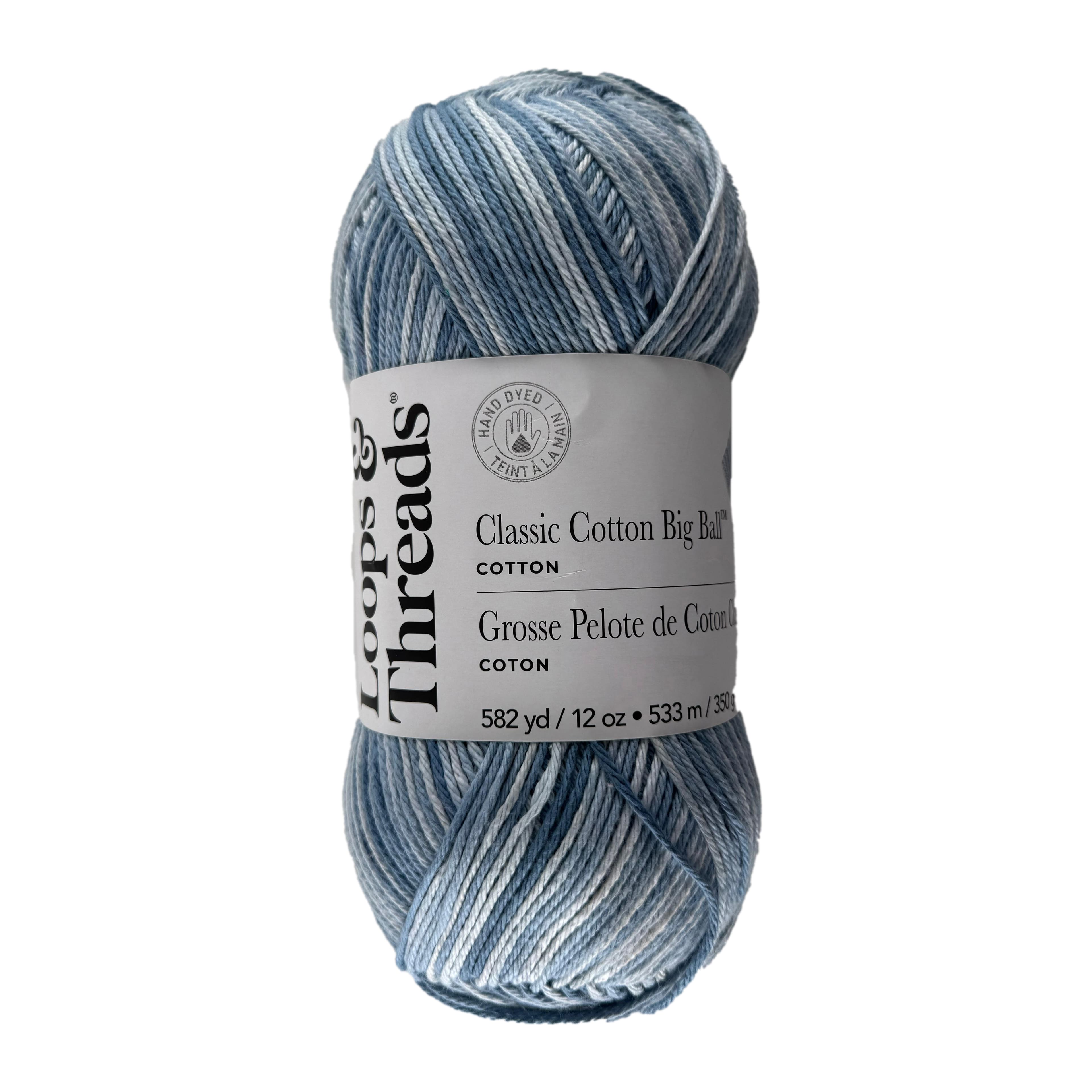 Classic Cotton Big Ball™ Ombre Yarn by Loops & Threads®