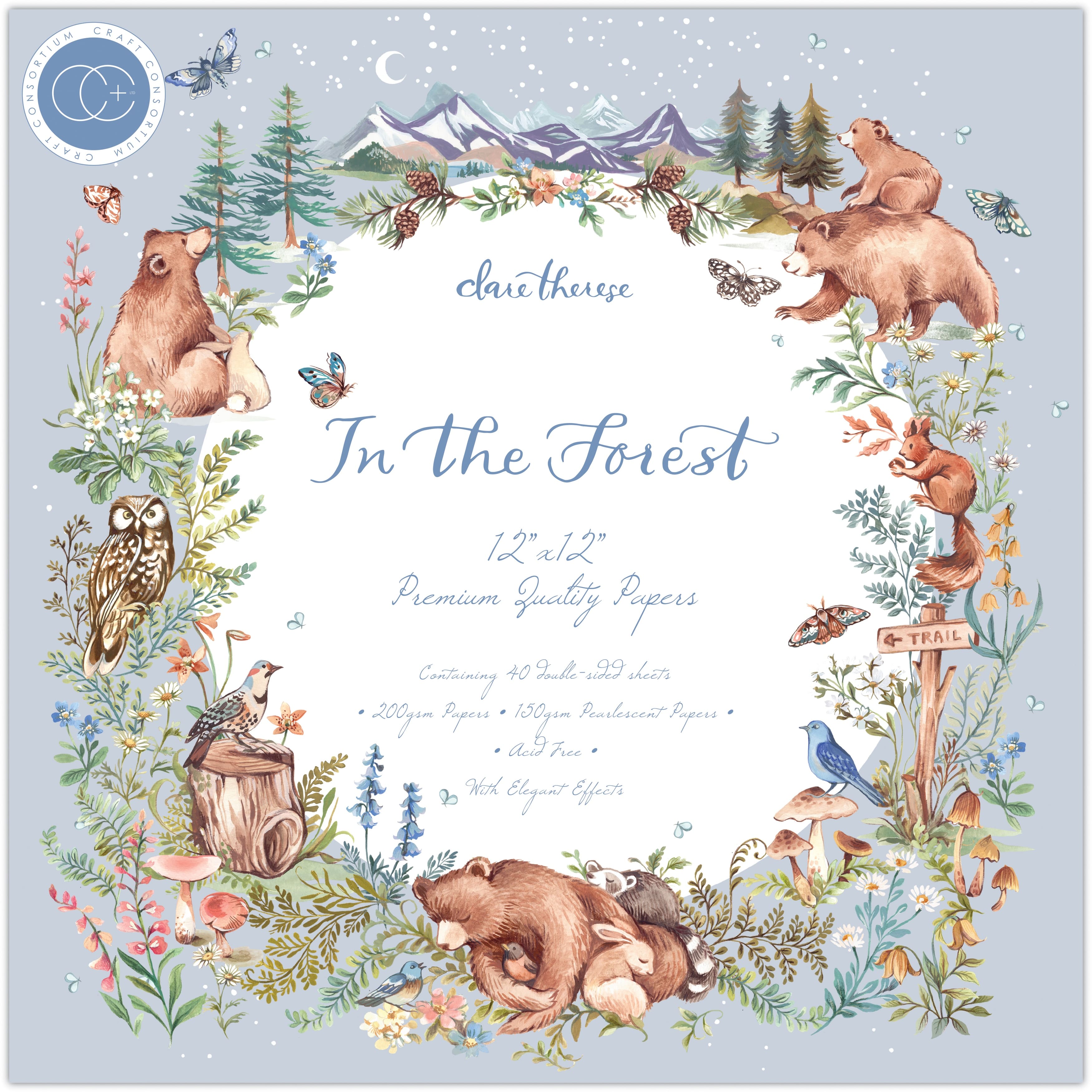 Craft Consortium In The Forest Double-Sided Paper Pad, 12" x 12"
