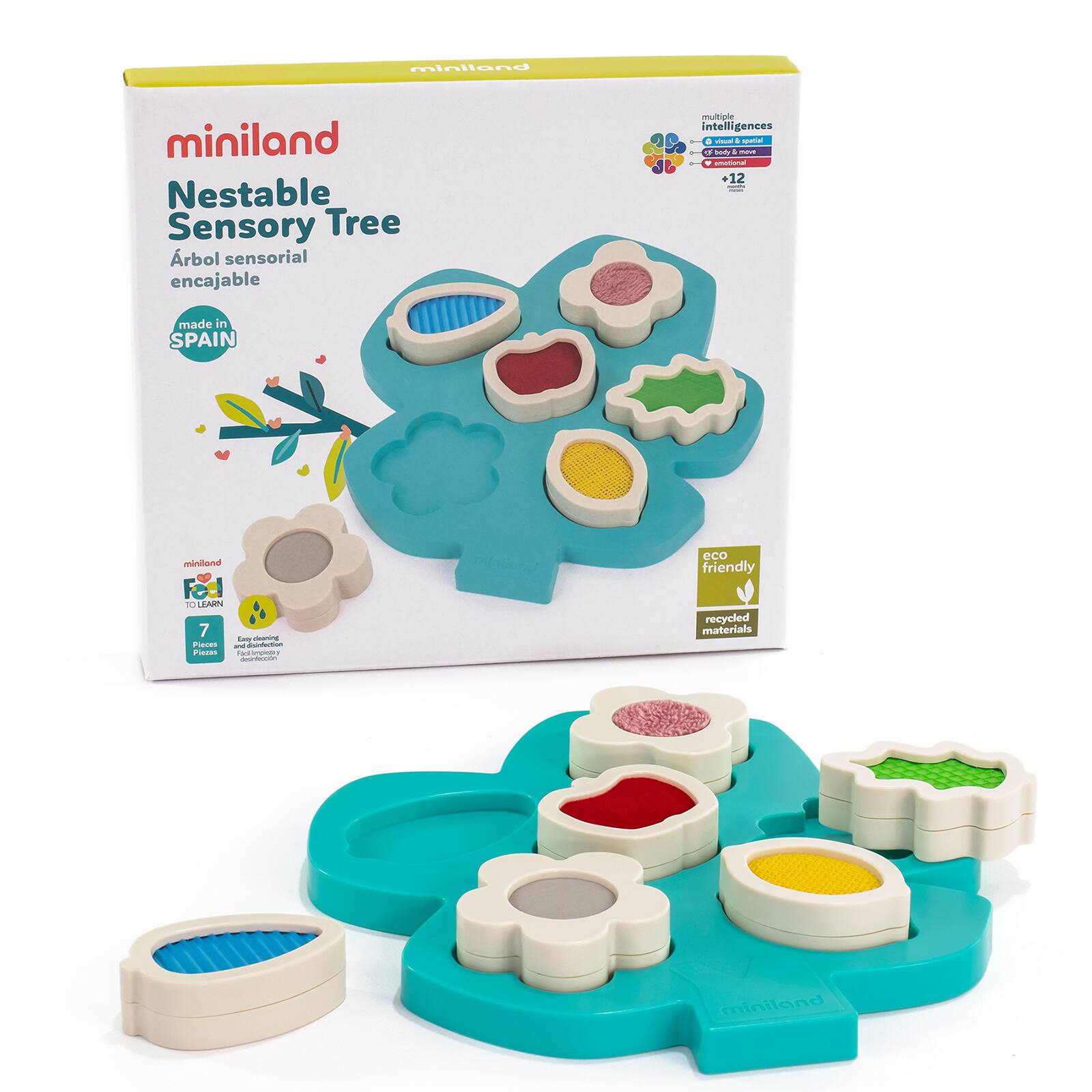 Miniland Feel to Learn Nestable Sensory Tree Game Set