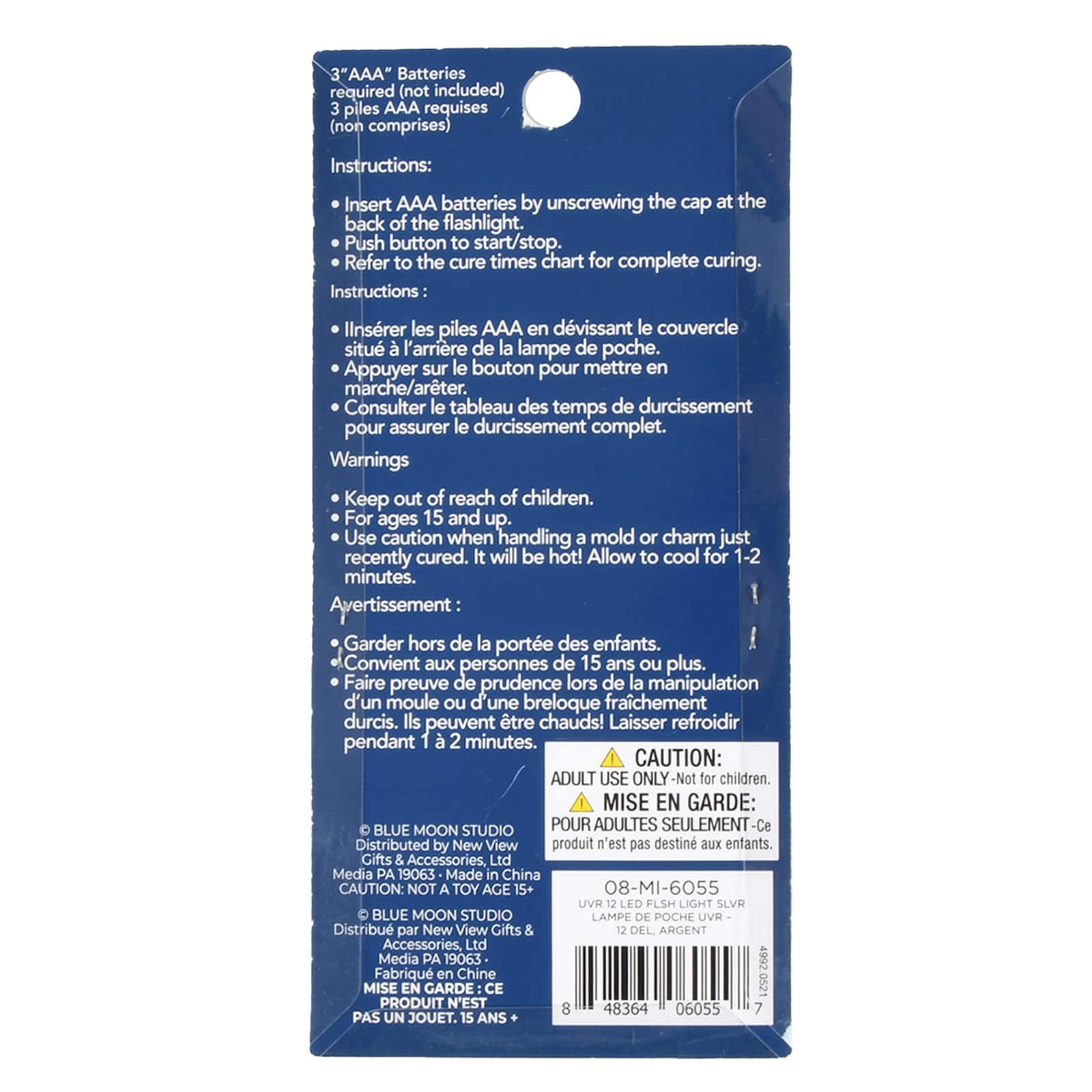 Blue Moon Studio™ UV Resin Craft 12 LED UV Flashlight